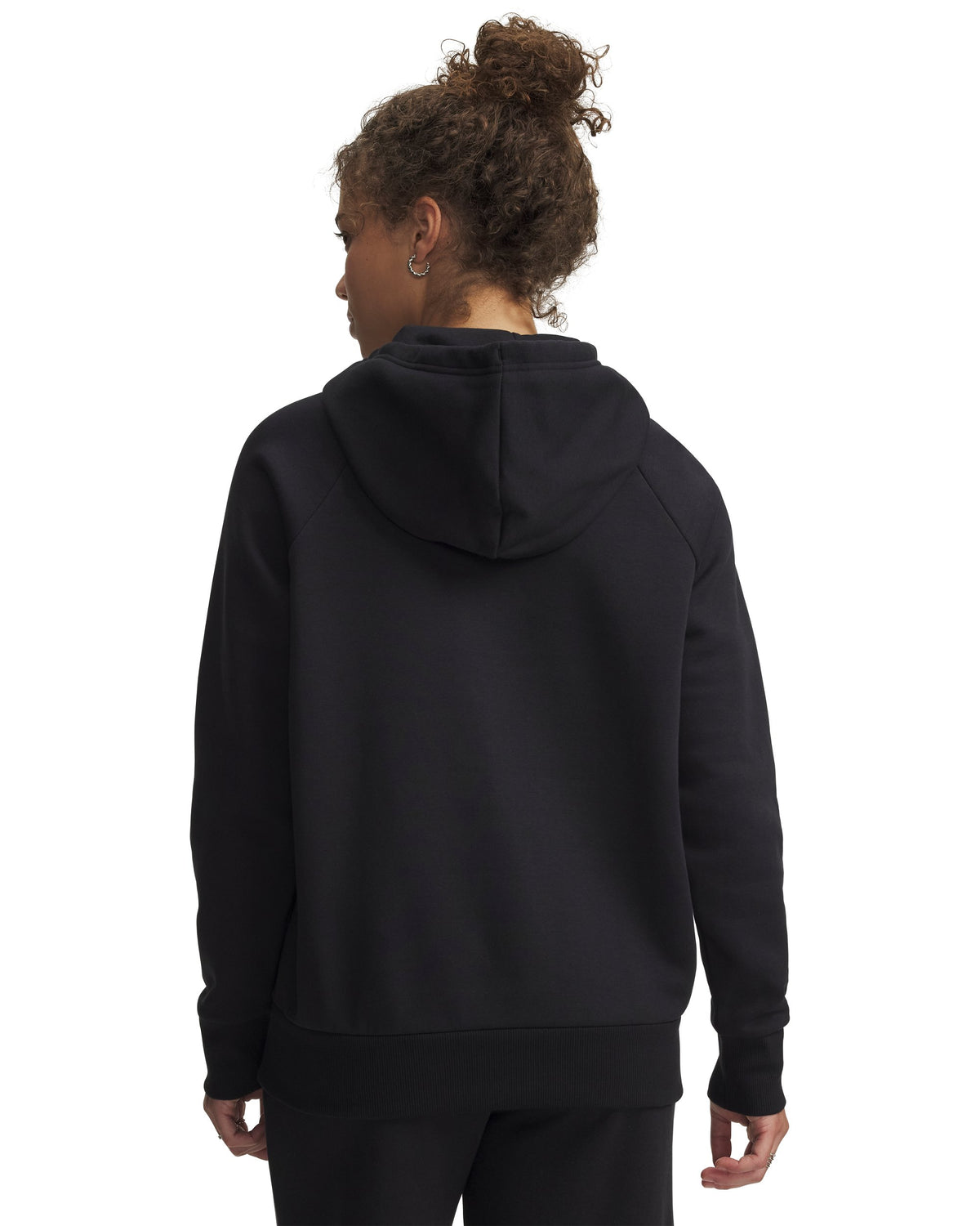 UA Rival Fleece Hoodie - Black / White - 001