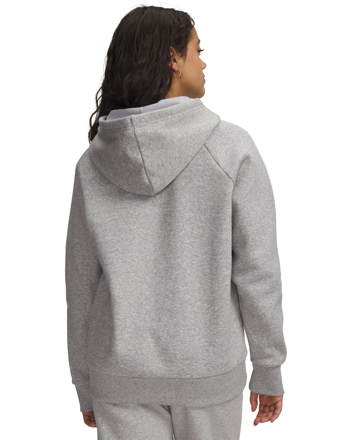UA Rival Fleece Hoodie - Mod Gray Light Heather / White - 013