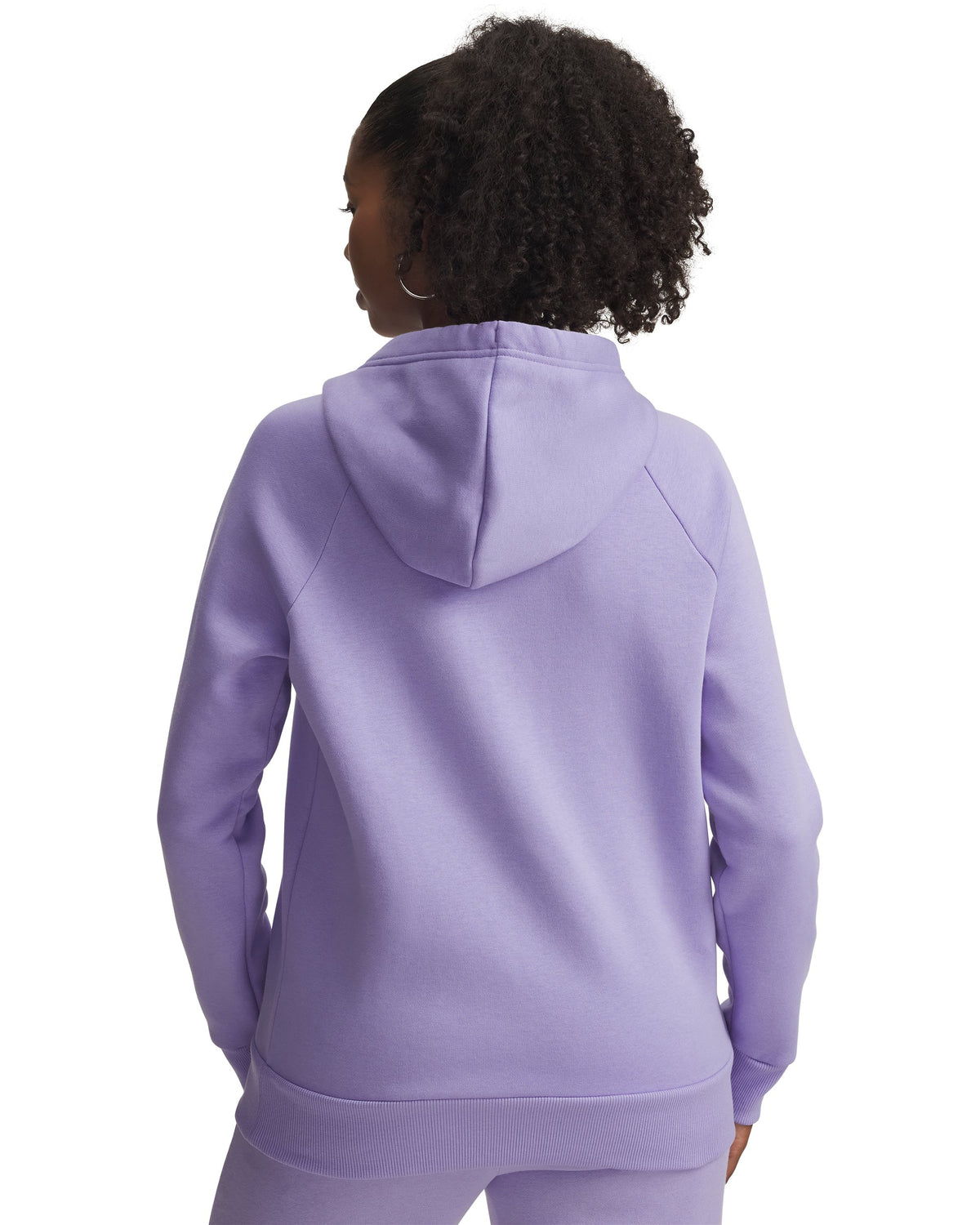 UA Rival Fleece Hoodie - Purple / White - 538