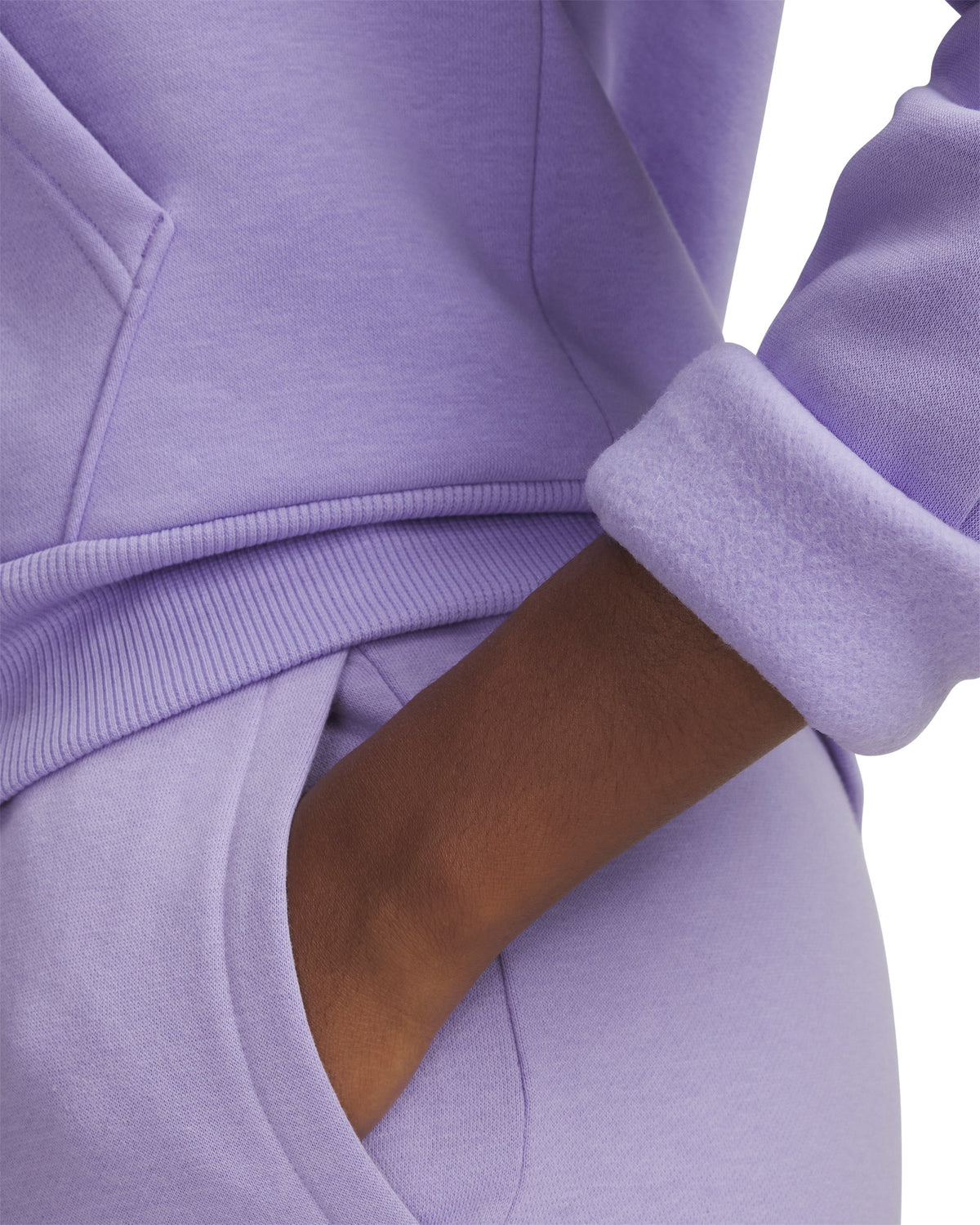 UA Rival Fleece Hoodie - Purple / White - 538