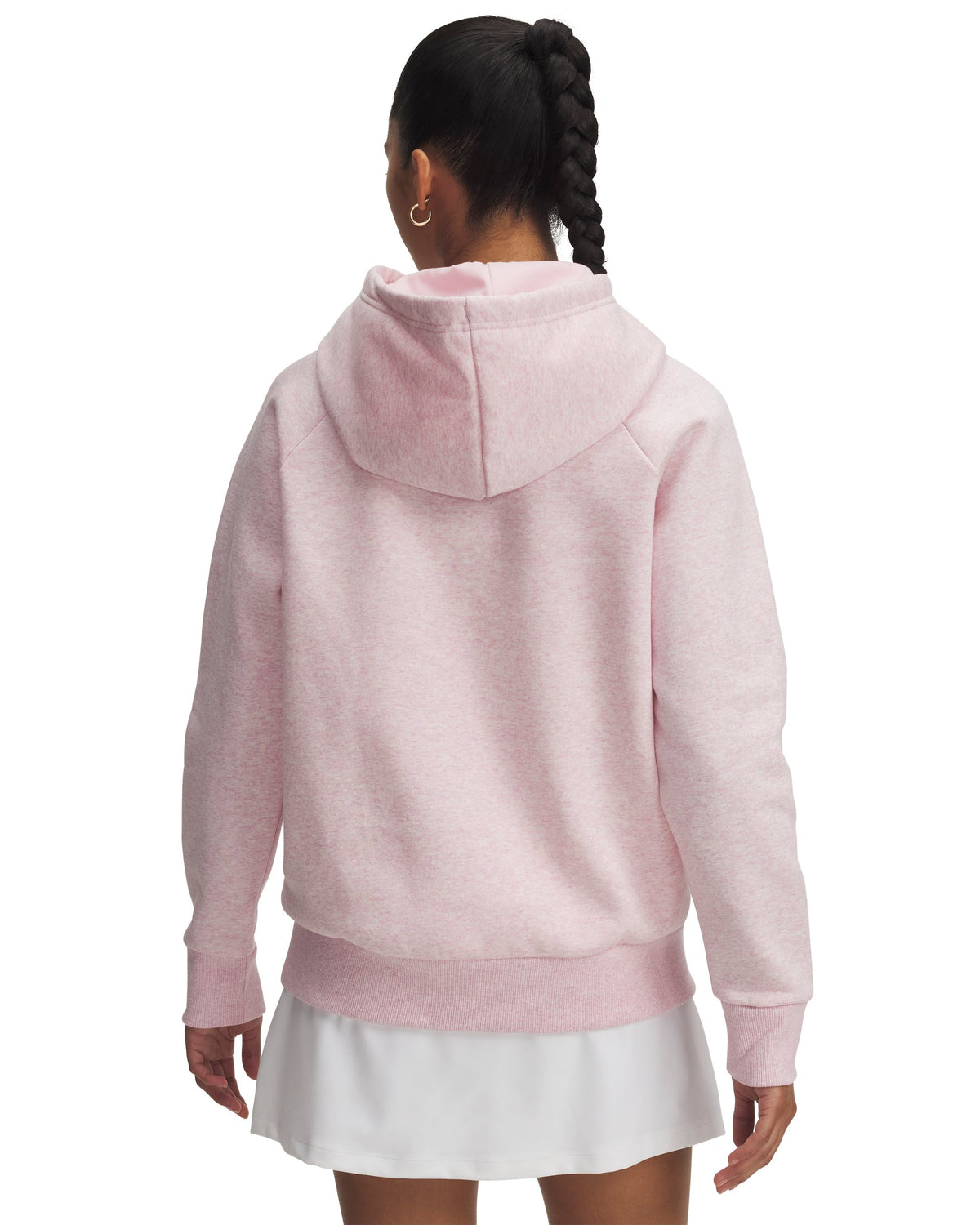 UA Rival Fleece Hoodie - Prime Pink Light Heather / Prime Pink - 648