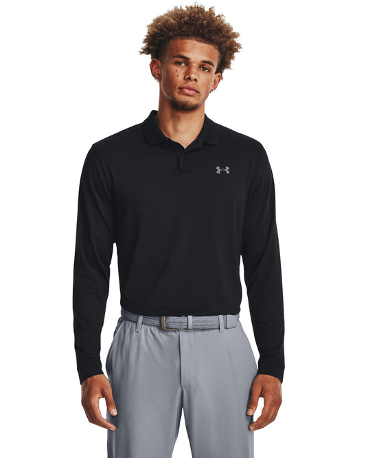 UA Matchplay LS Polo - Black / Pitch Gray - 001