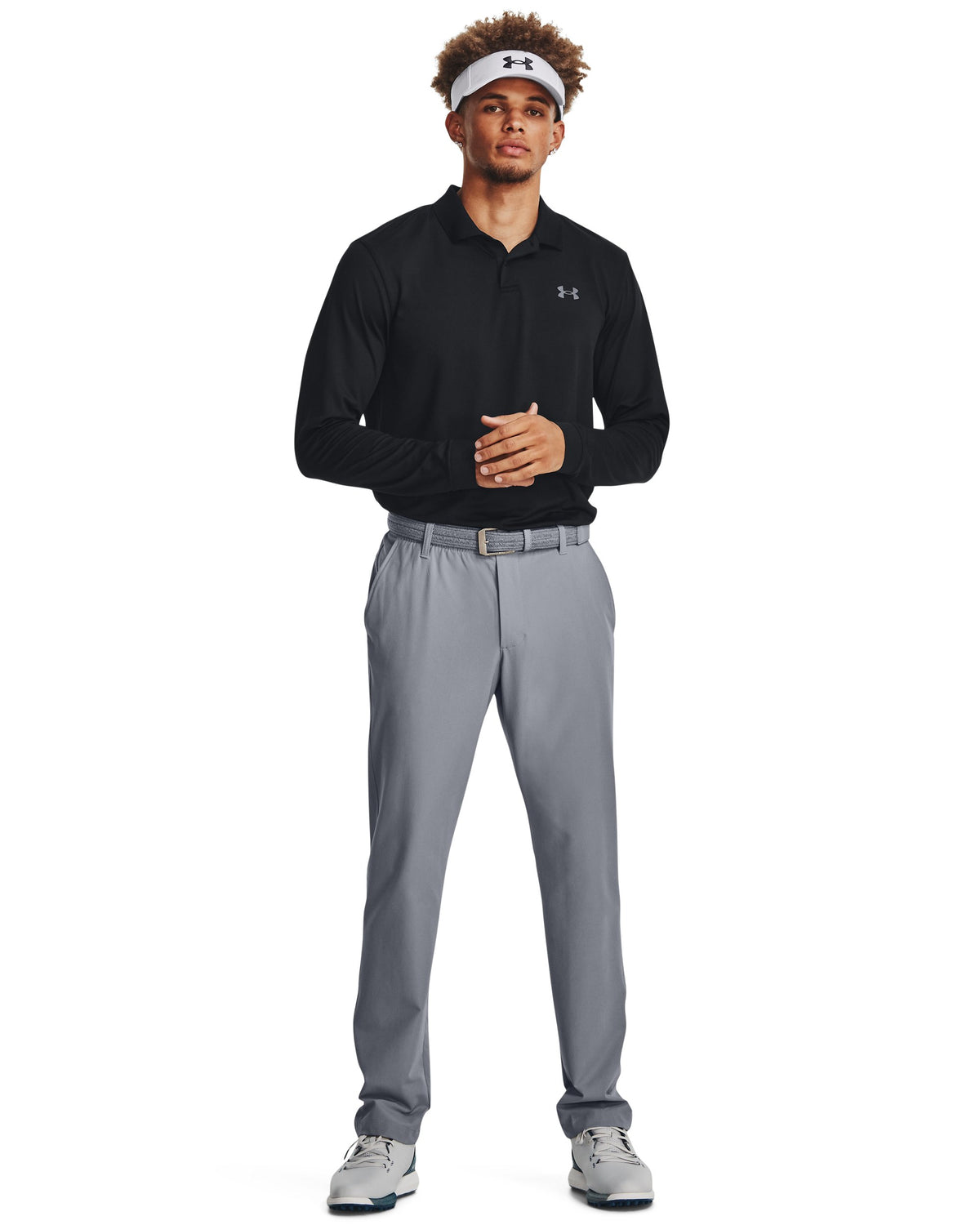 UA Matchplay LS Polo - Black / Pitch Gray - 001
