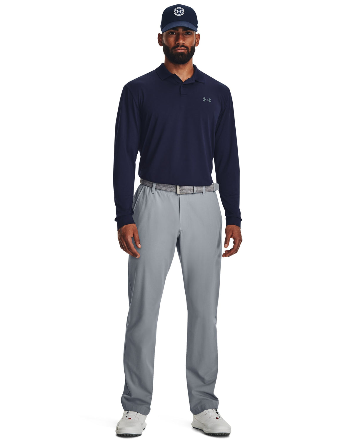 UA Matchplay LS Polo - Midnight Navy / Pitch Gray - 410