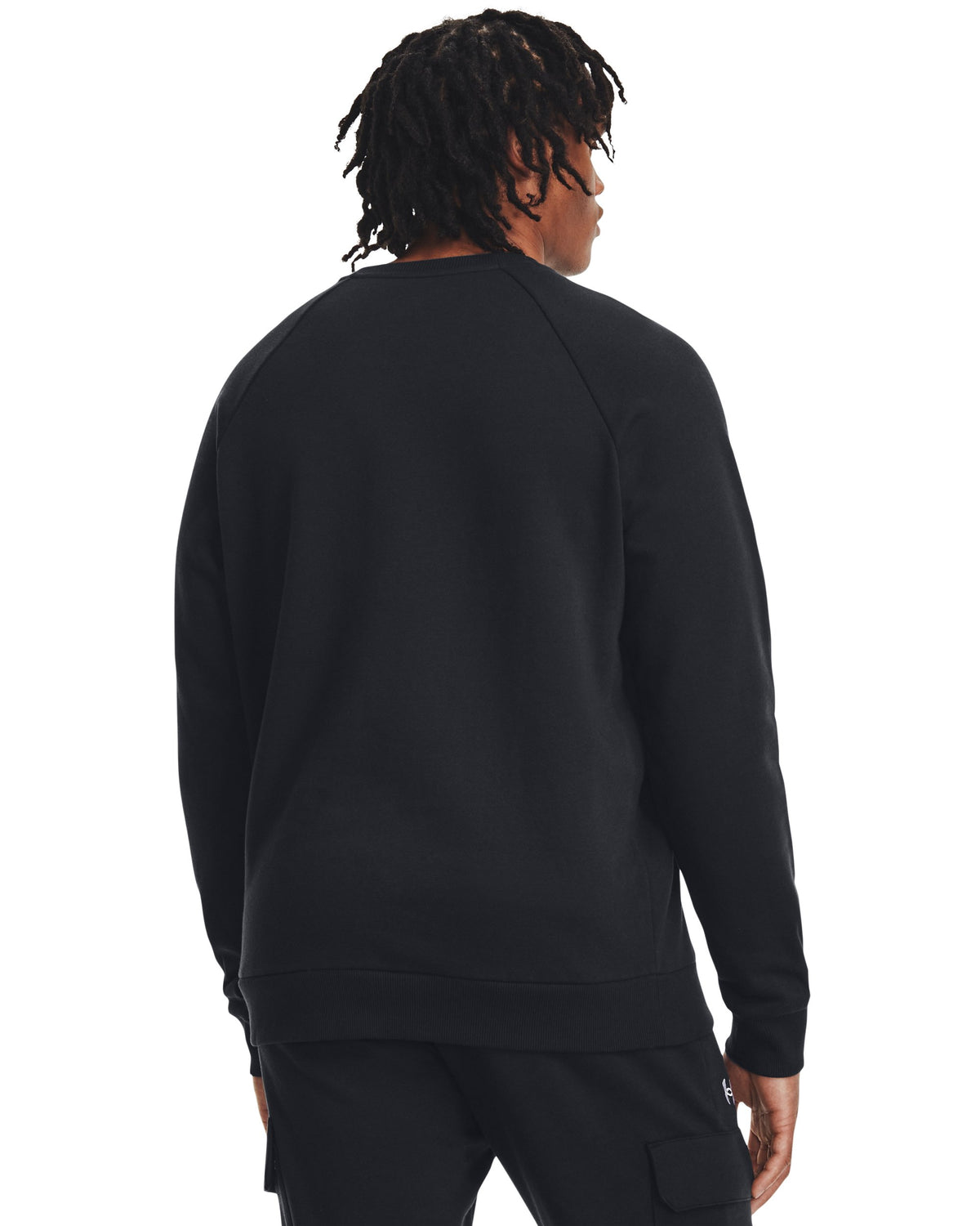 UA Rival Fleece Crew - Black / White - 001