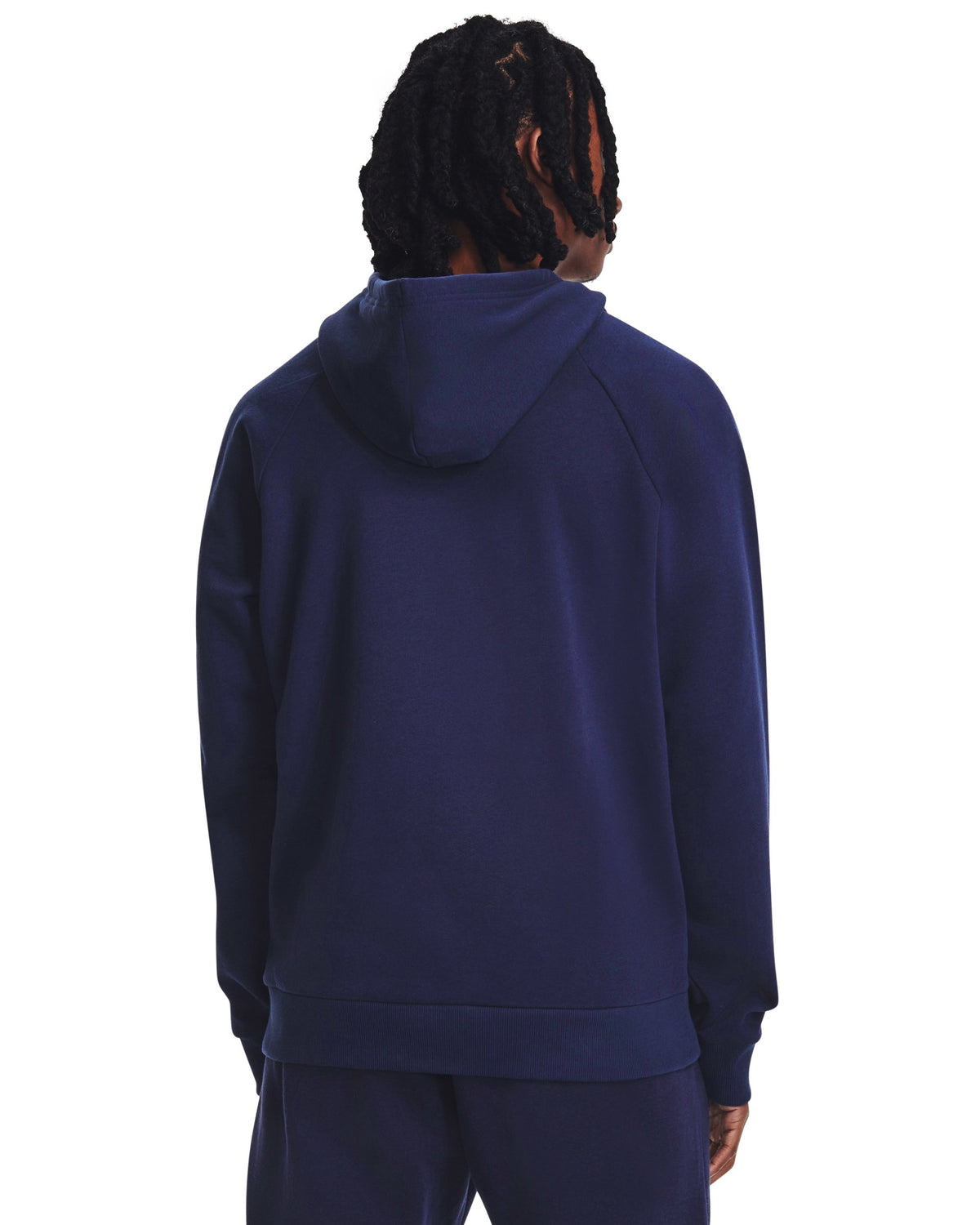 UA Rival Fleece Hoodie - Midnight Navy / White - 410