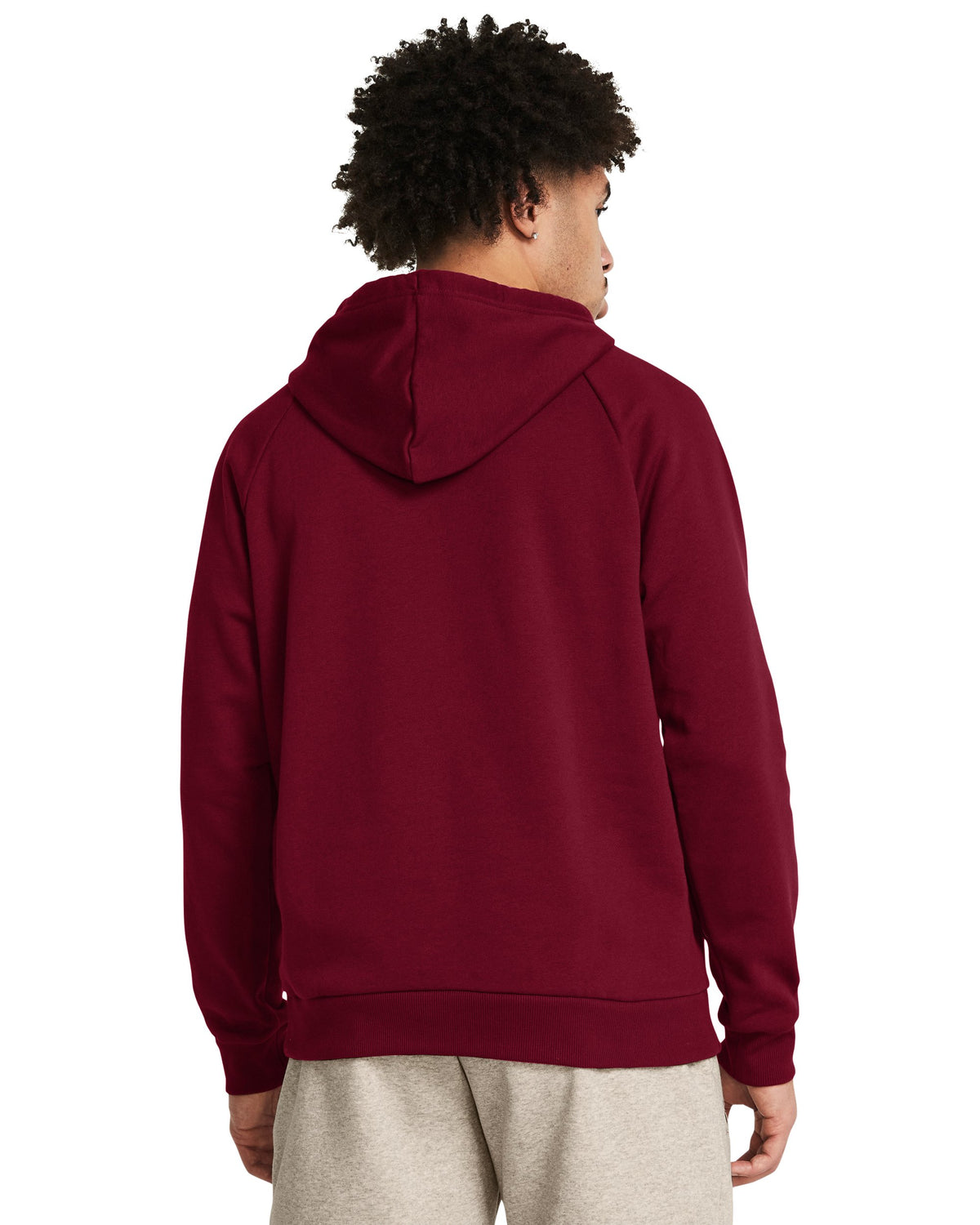 UA Rival Fleece Hoodie - אדום / לבן - 625