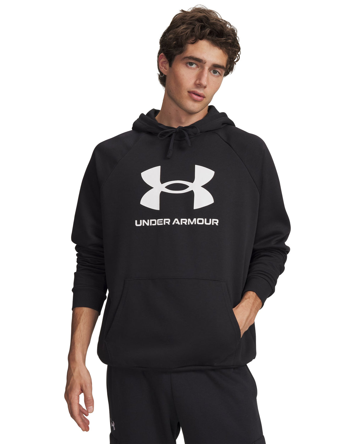 UA Rival Fleece Logo HD - Black / White - 001