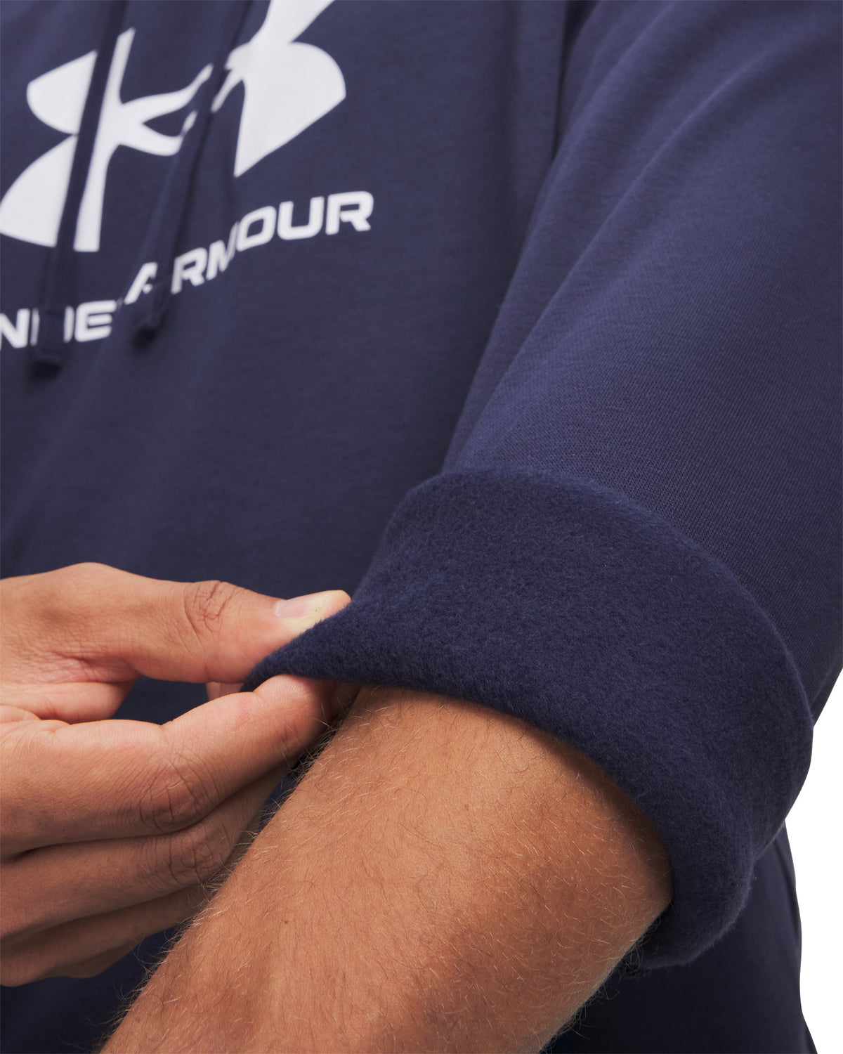 UA Rival Fleece Logo HD - Midnight Navy / White - 410