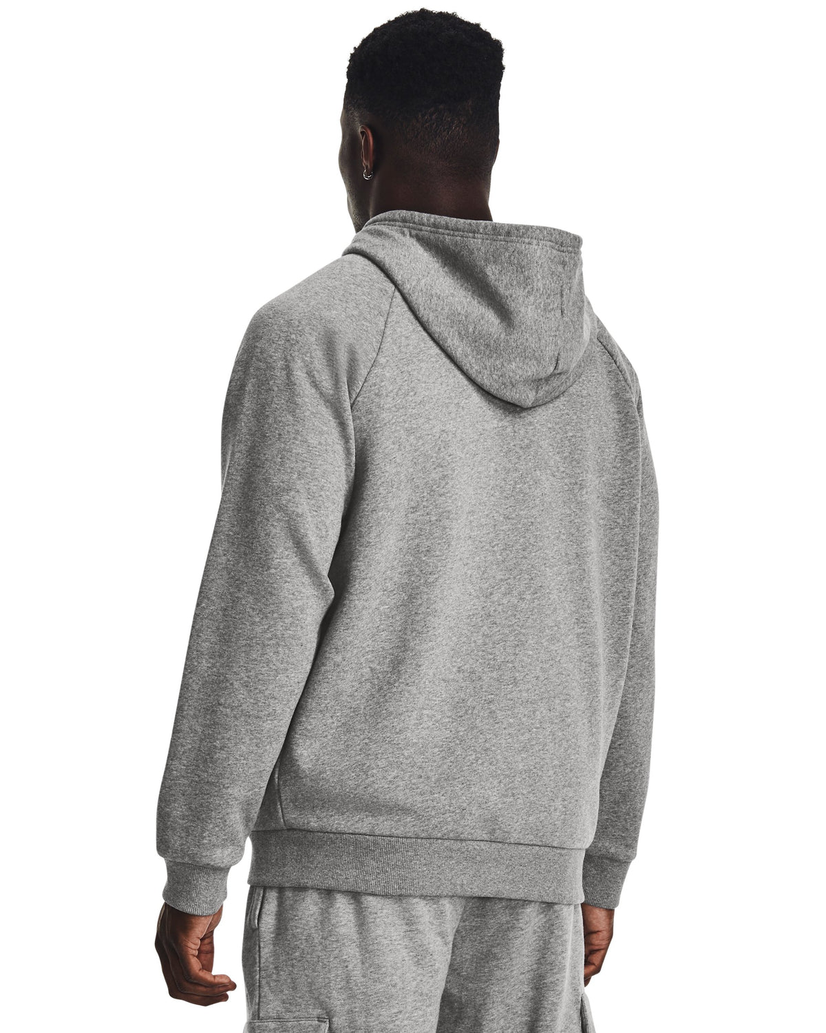 UA Rival Fleece FZ Hoodie - Black / White - 025