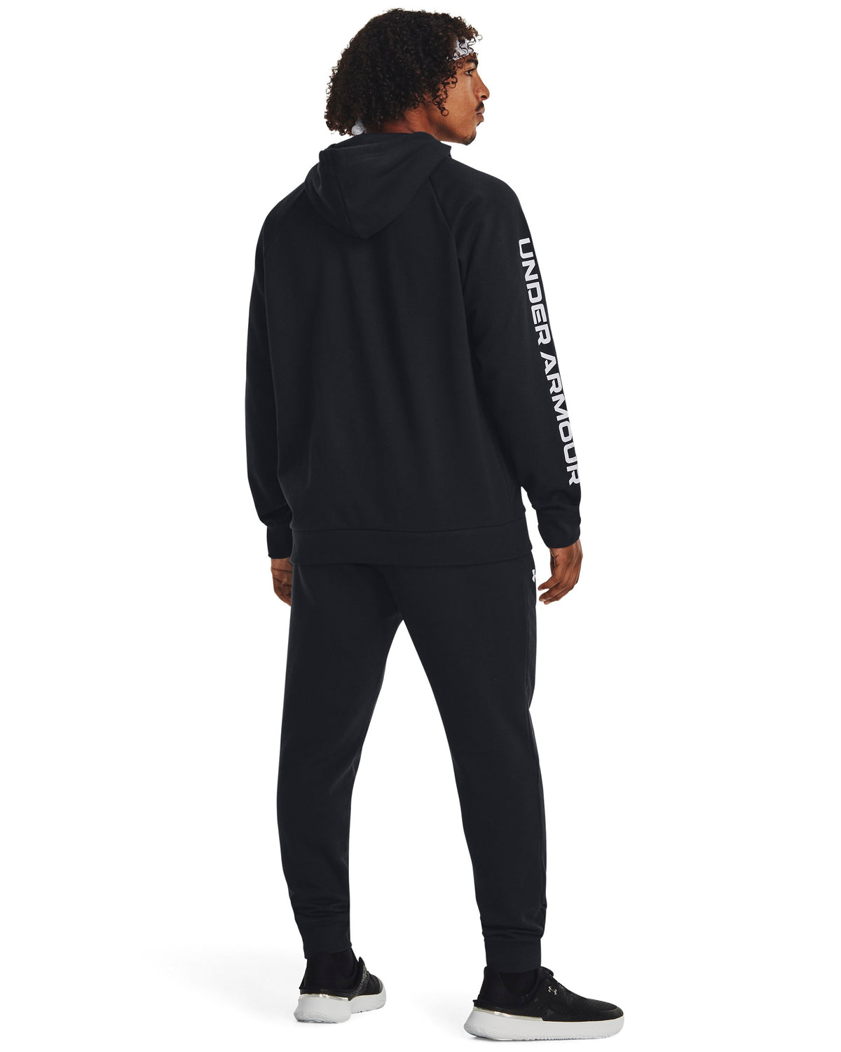 UA Rival Fleece Suit - Black / White - 001