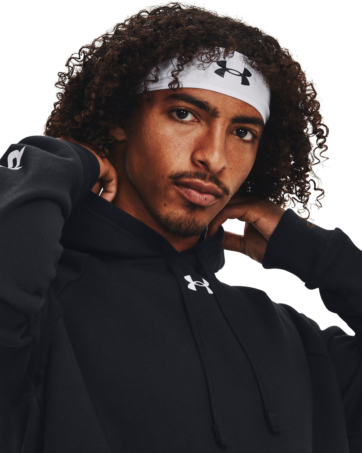 UA Rival Fleece Suit - Black / White - 001