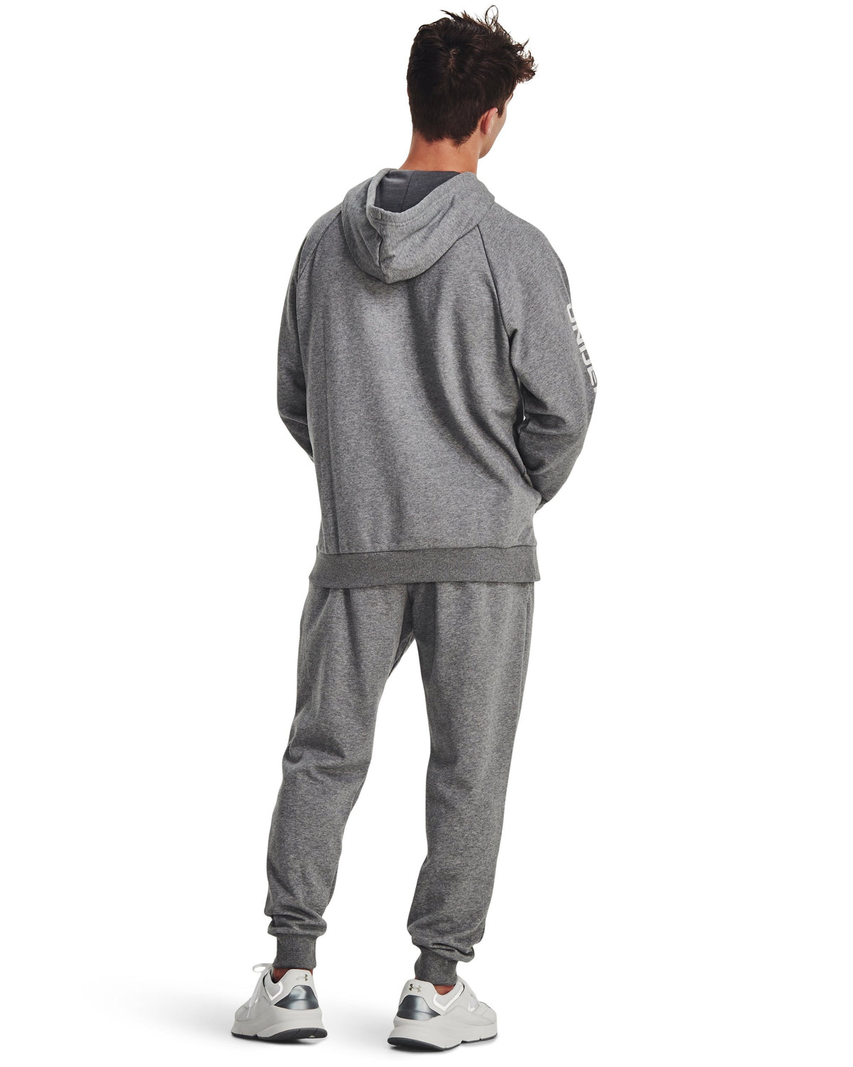 UA Rival Fleece Suit - Gray / White - 025