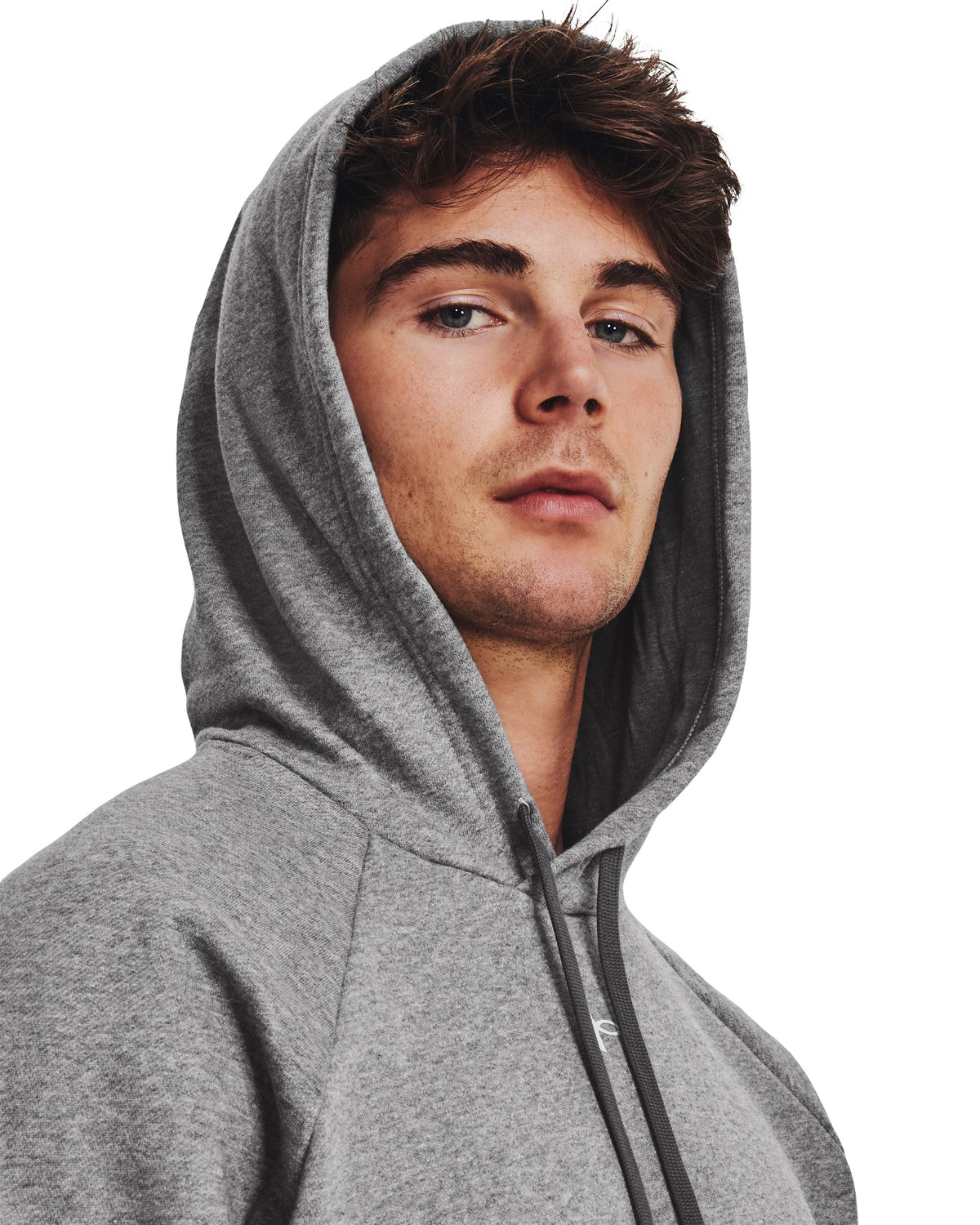 UA Rival Fleece Suit - Gray / White - 025