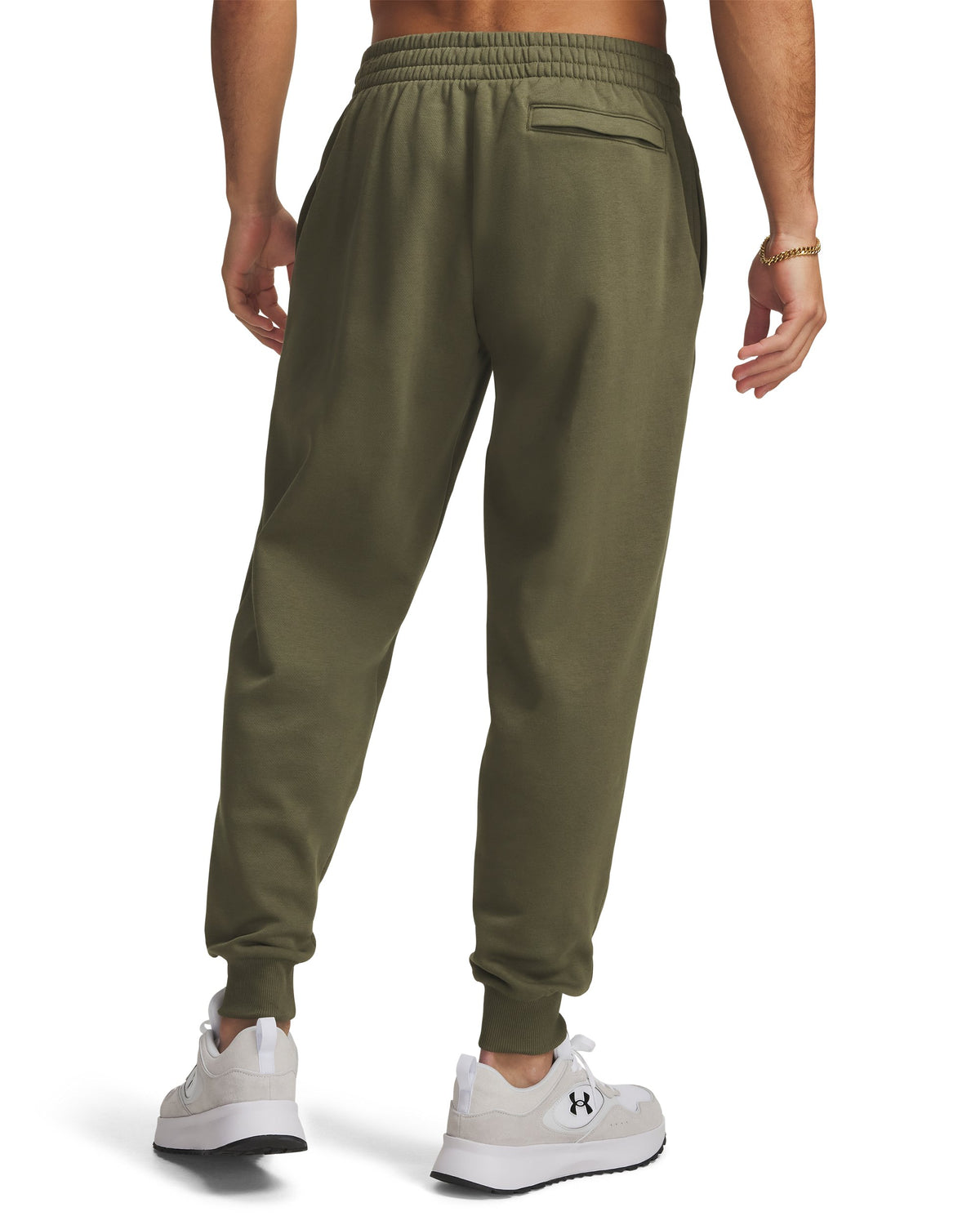 UA Rival Fleece Joggers - Marine OD Green / White - 390