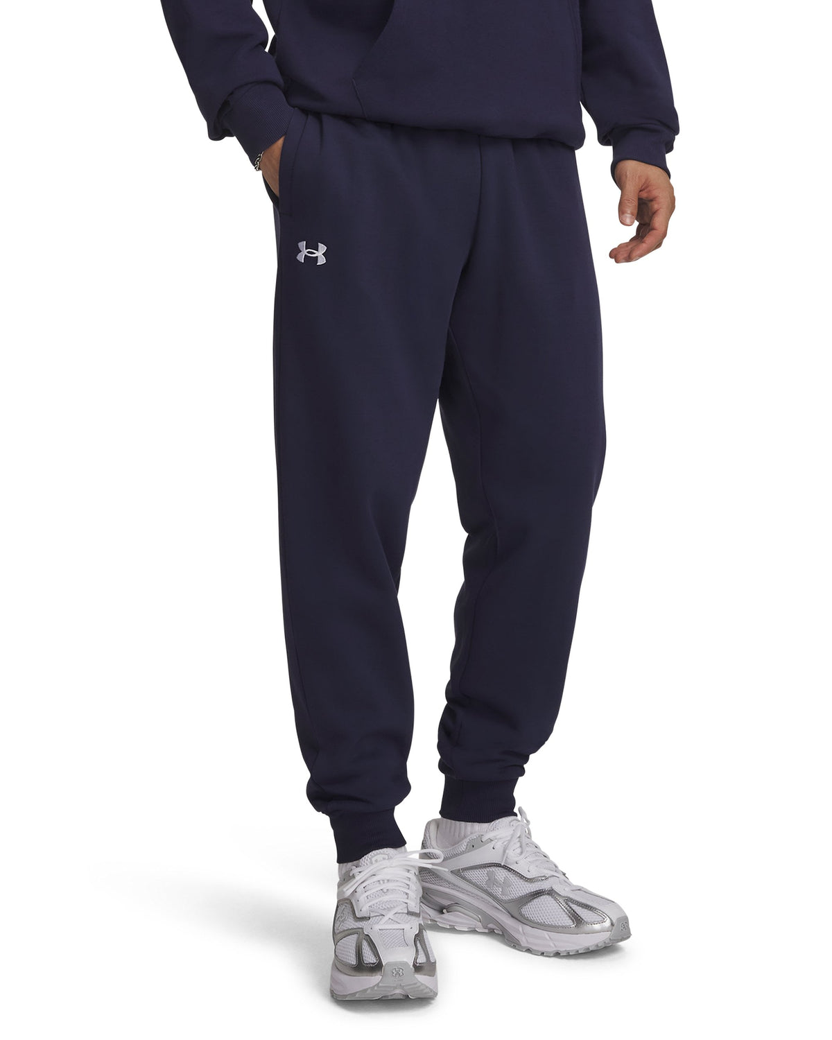 UA Rival Fleece Joggers - Midnight Navy / White - 410