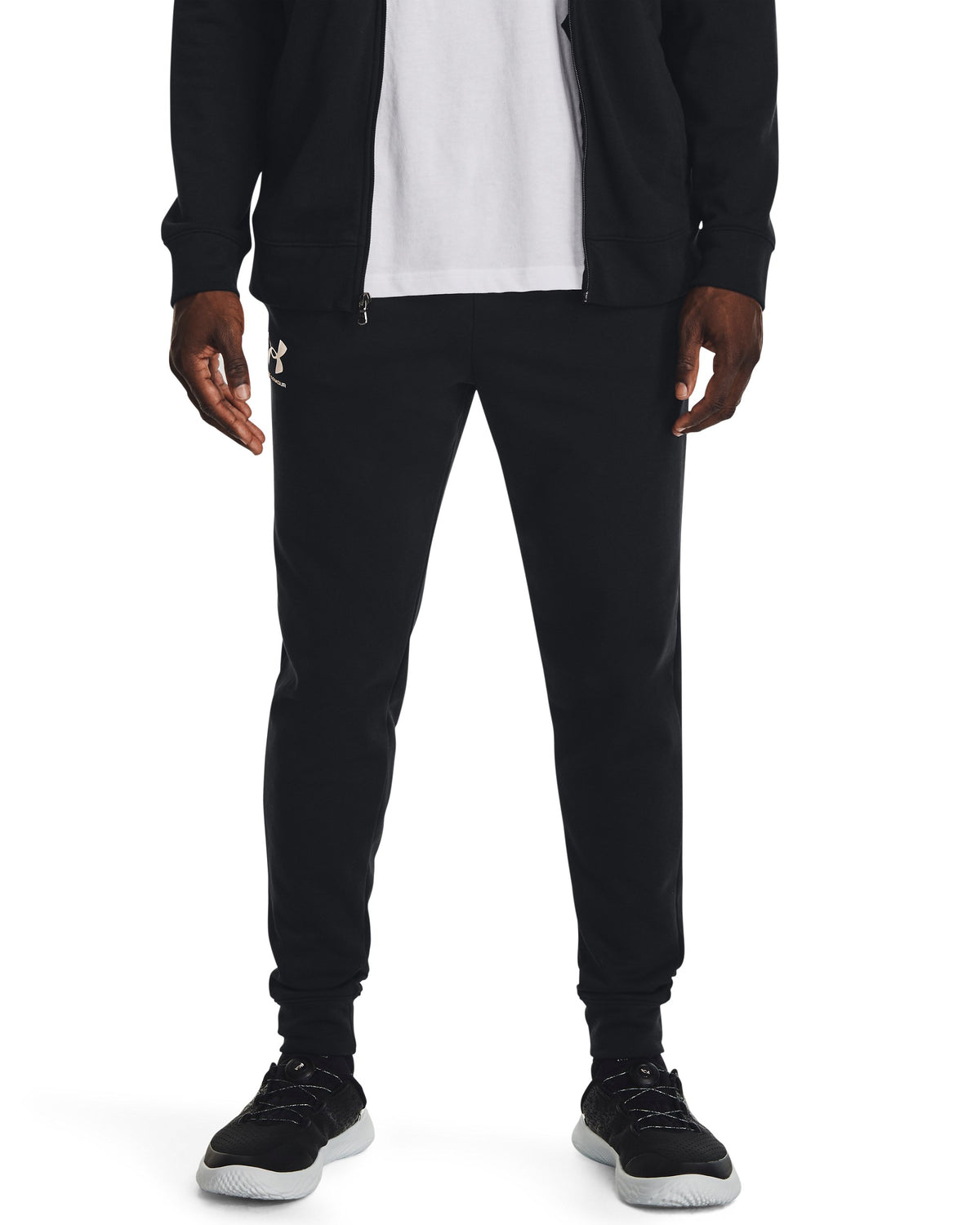 UA Rival Terry Jogger - Black / Onyx White - 001