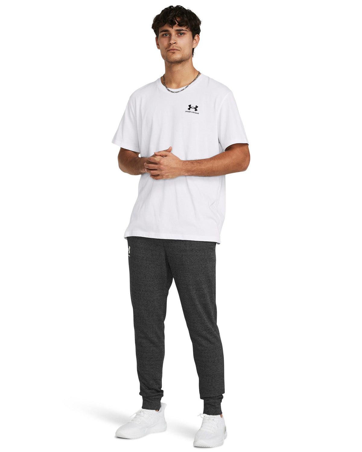 UA Rival Terry Jogger - Gray / Onyx White - 025