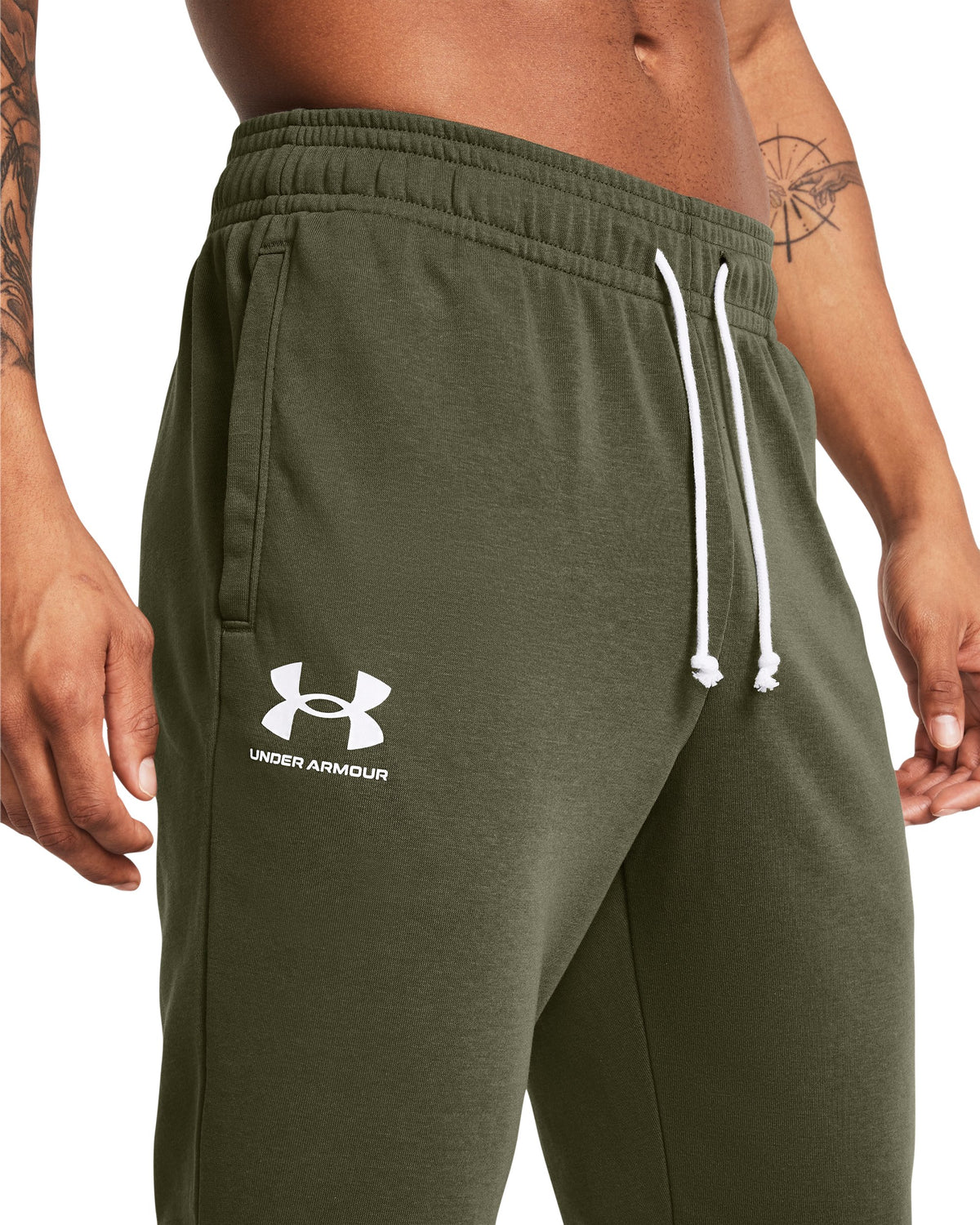 UA Rival Terry Jogger - Green / Onyx White - 390