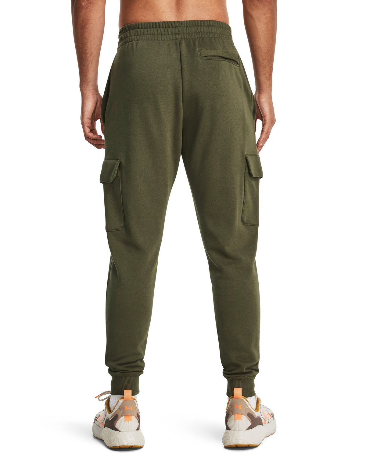UA Rival Fleece Cargo Jogger - Marine OD Green / White - 390