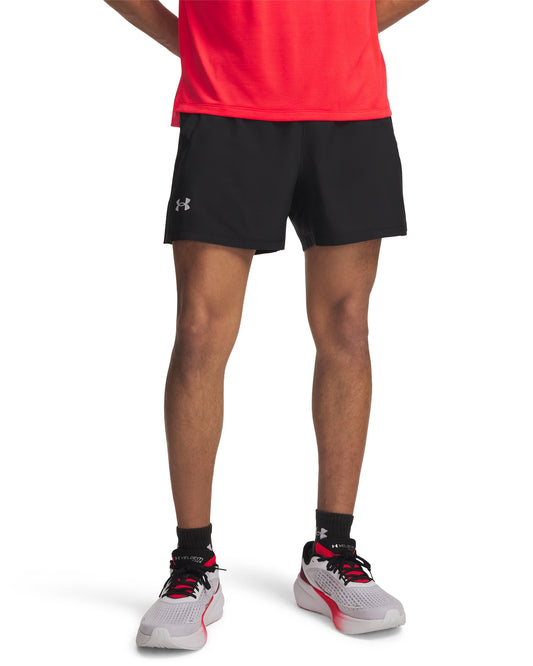 UA LAUNCH 5'' SHORTS - Black / Black / Reflective - 001