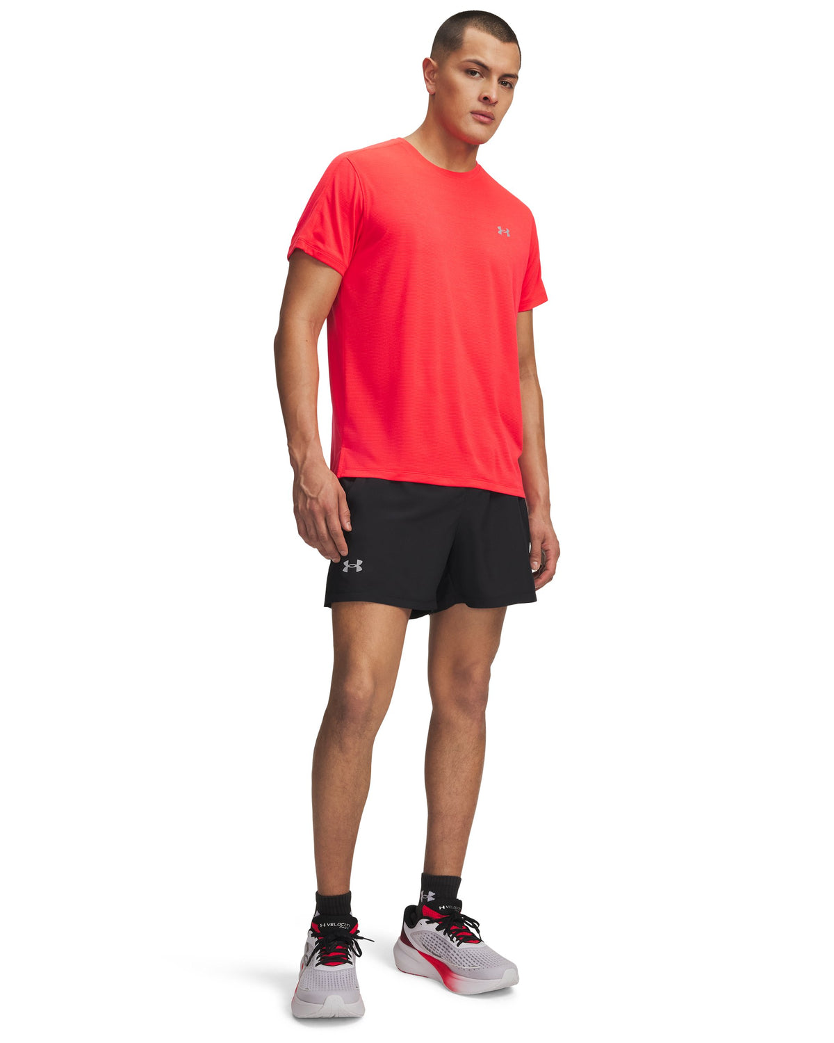 UA LAUNCH 5'' SHORTS - Black / Black / Reflective - 001
