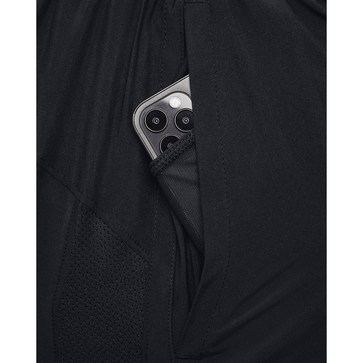 UA LAUNCH 5'' SHORTS - Black / Black / Reflective - 001