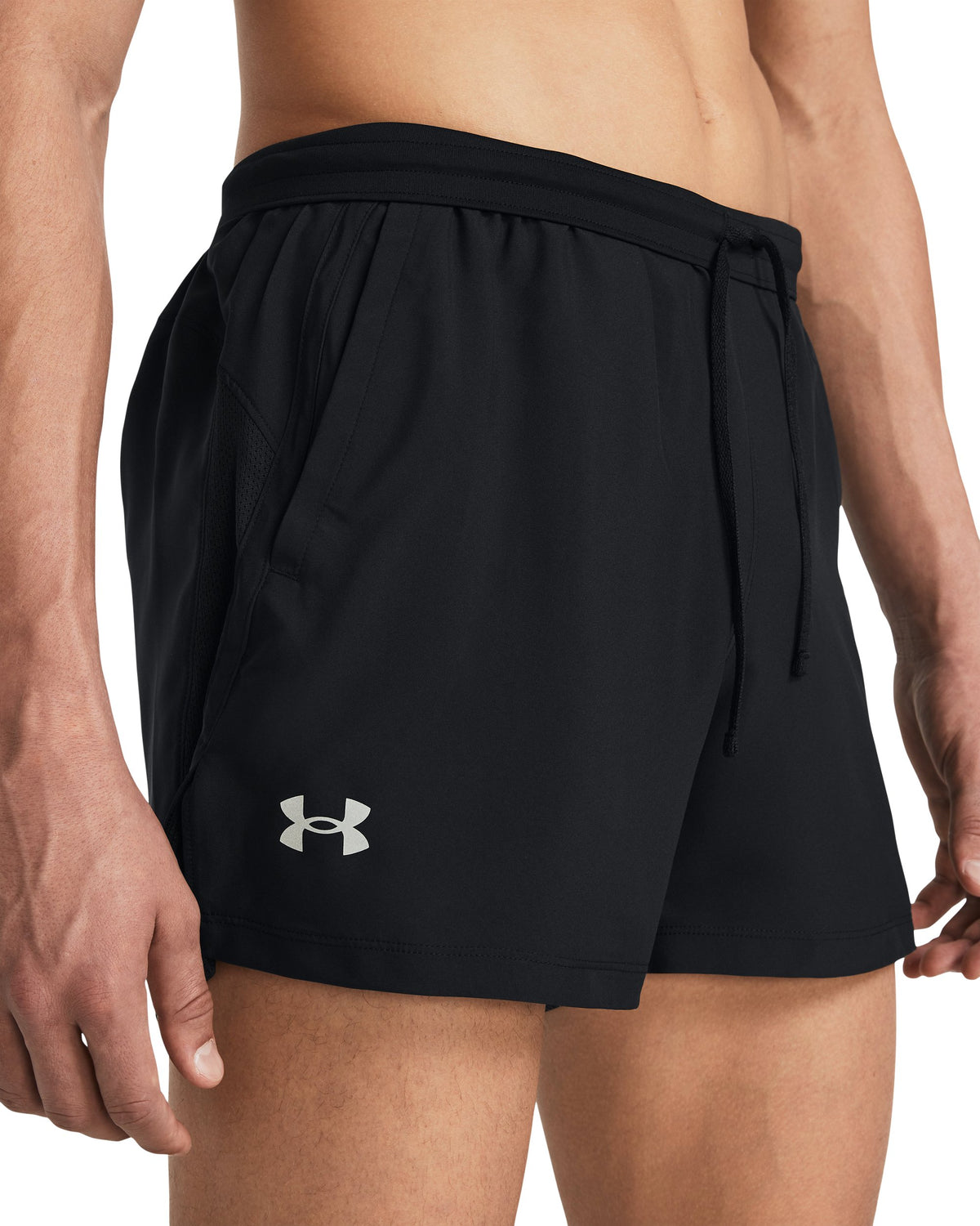 UA LAUNCH 5'' SHORTS - Black / Black / Reflective - 001