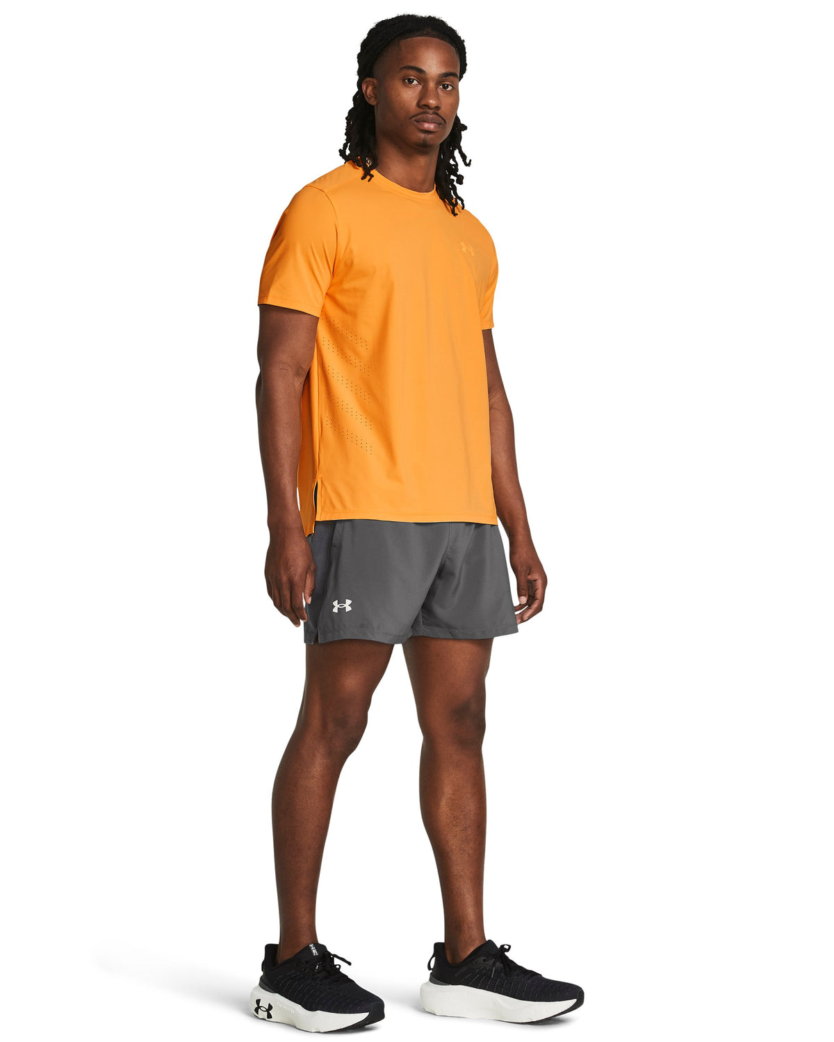 UA LAUNCH 5'' SHORTS - Castlerock / Castlerock / Reflective - 025