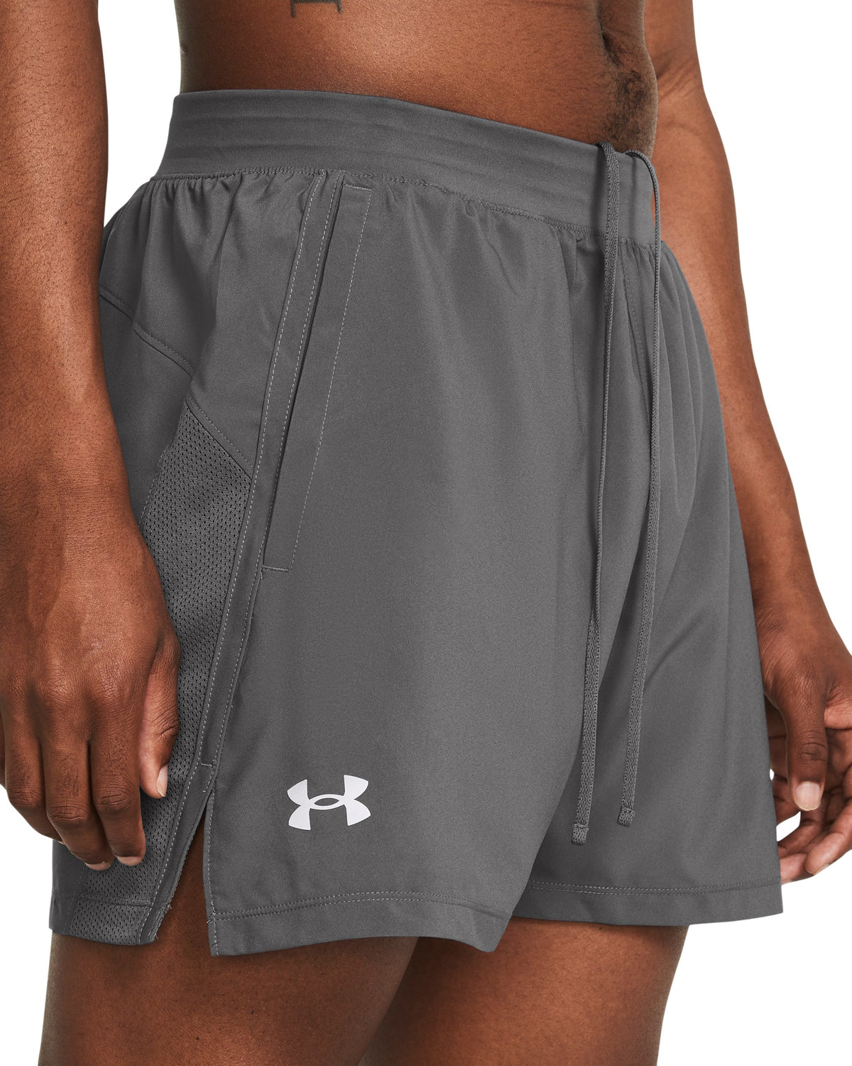 UA LAUNCH 5'' SHORTS - Castlerock / Castlerock / Reflective - 025