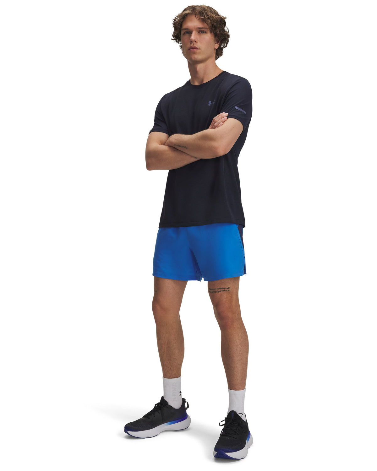 UA LAUNCH 5'' SHORTS - Blue Atlantis / Washed Navy / Reflective - 402