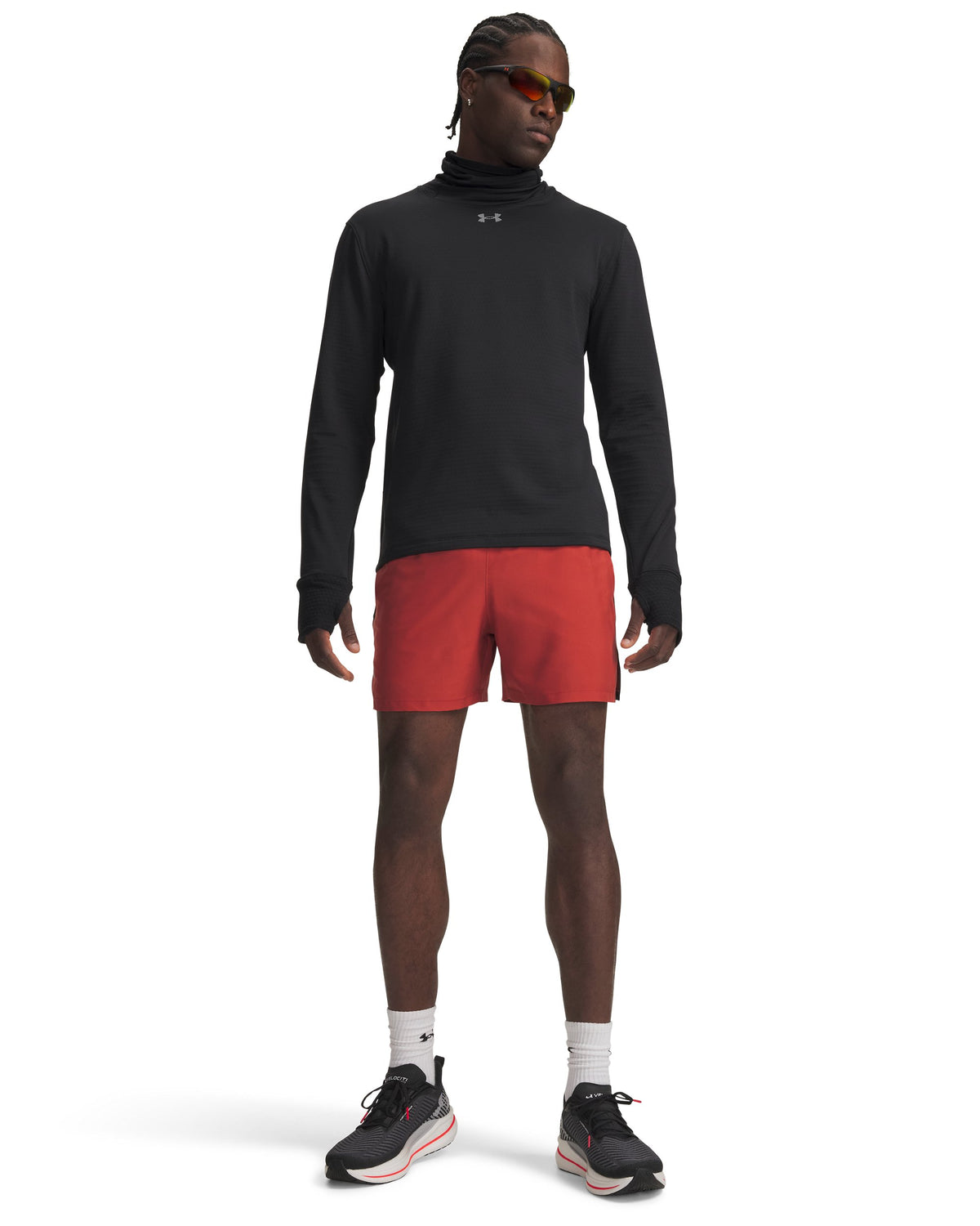 UA LAUNCH 5'' SHORTS - Red / Reflective - 635