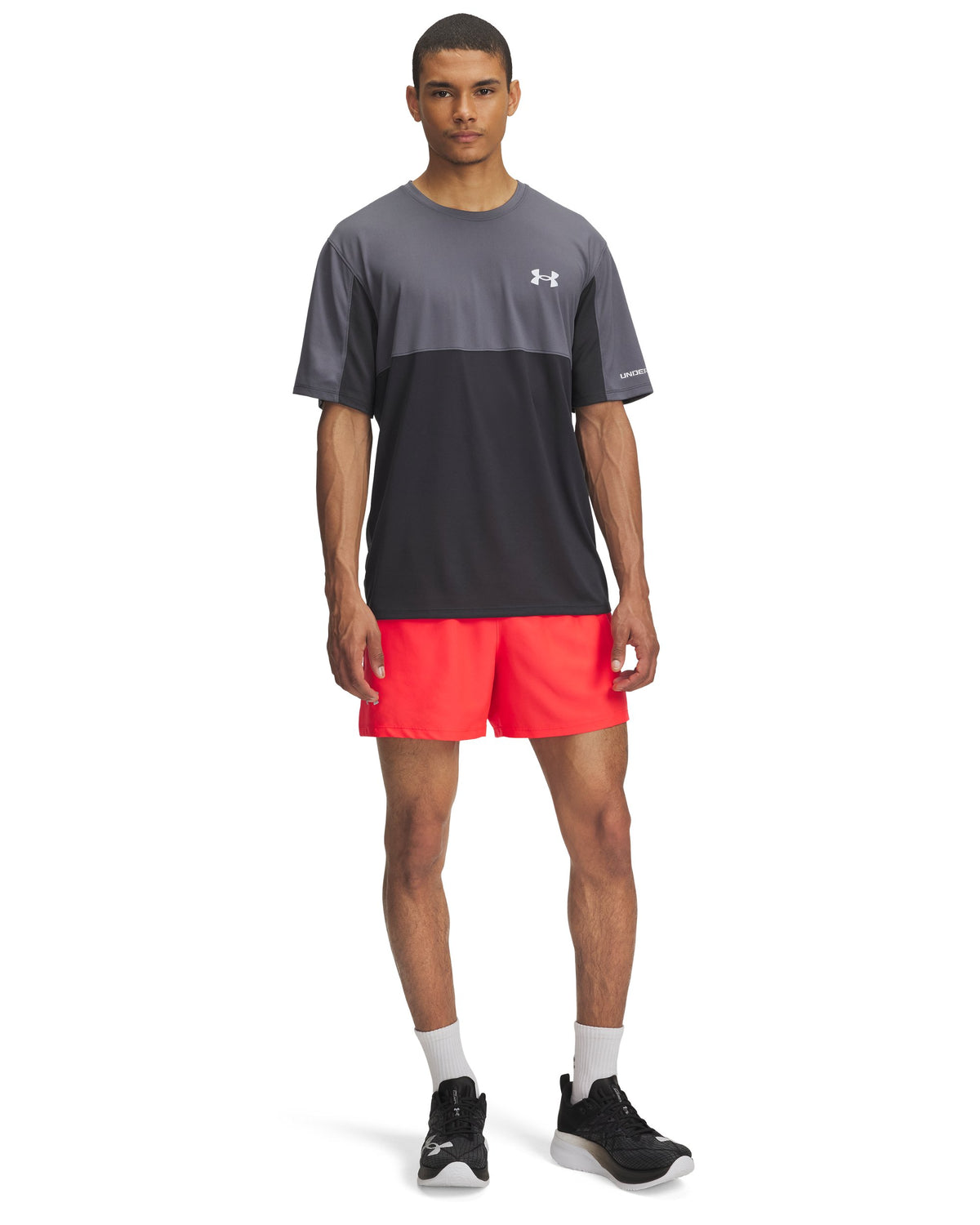 UA LAUNCH 5'' SHORTS - Racer Red / Castlerock / Reflective - 713