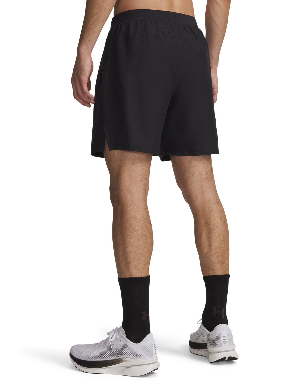UA LAUNCH 7'' SHORTS - Black / White / Reflective - 001
