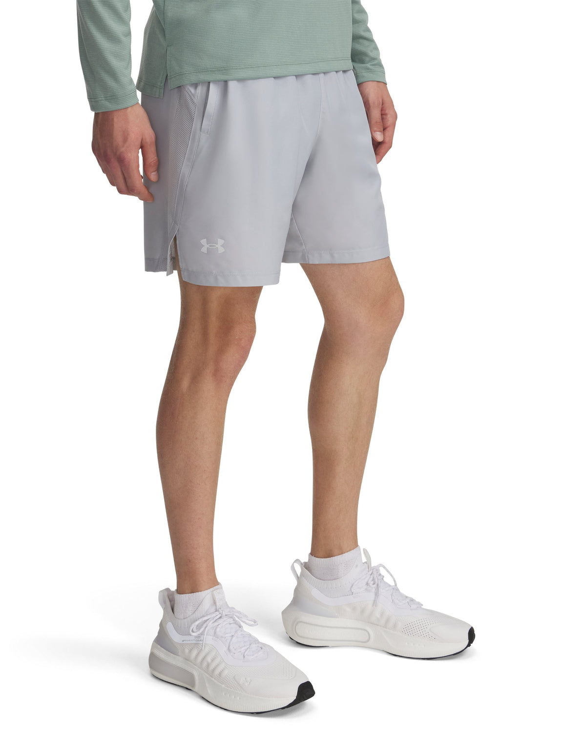 UA LAUNCH 7'' SHORTS - Mod Gray / White / Reflective - 012