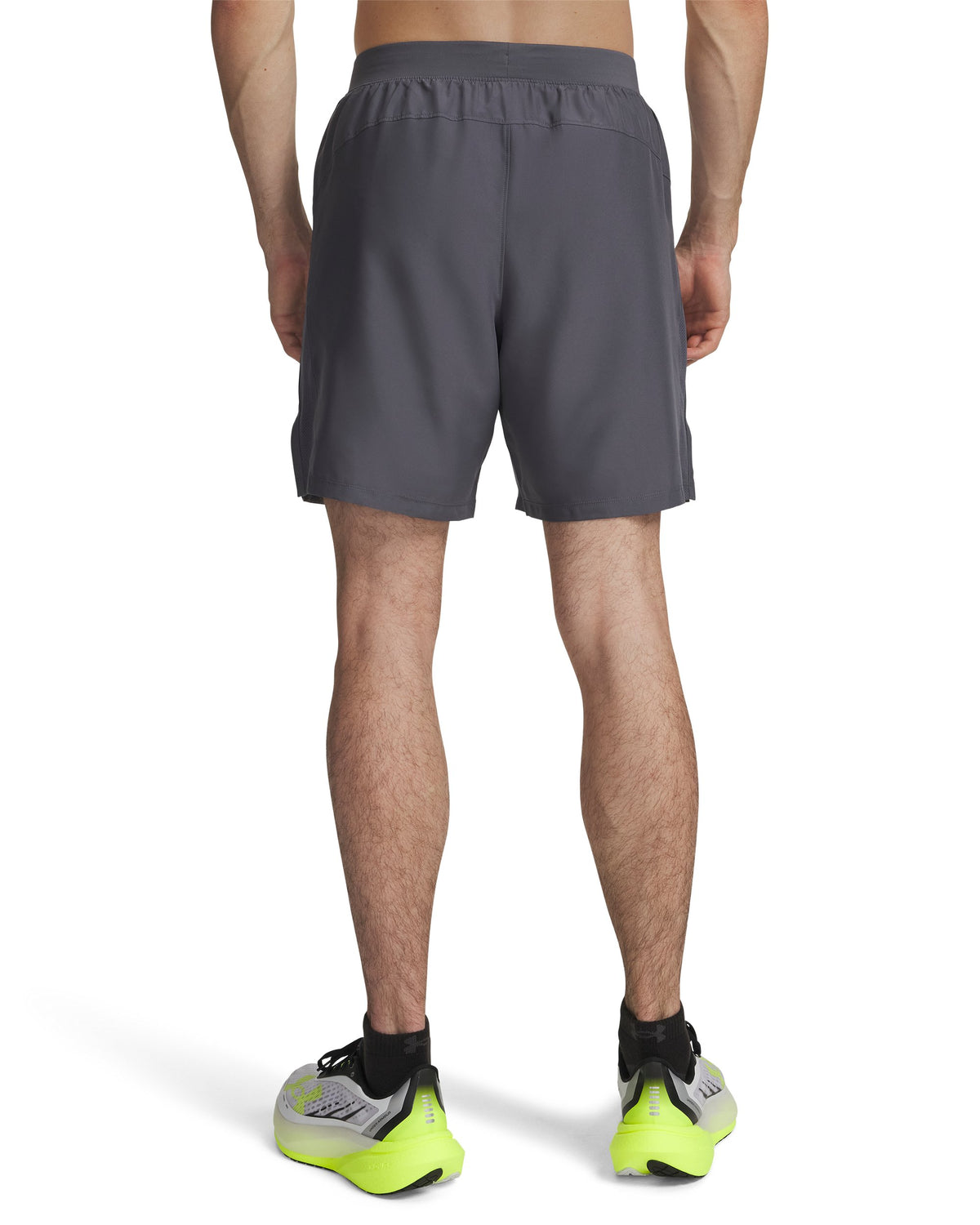 UA LAUNCH 7'' SHORTS - Castlerock / White / Reflective - 025