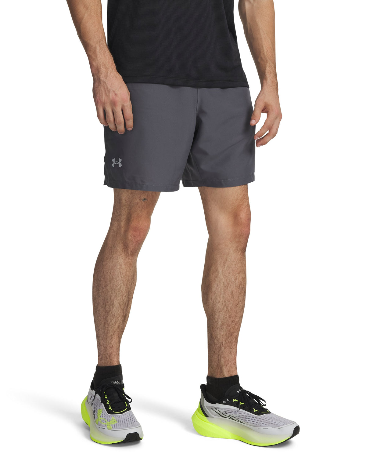 UA LAUNCH 7'' SHORTS - Castlerock / White / Reflective - 025