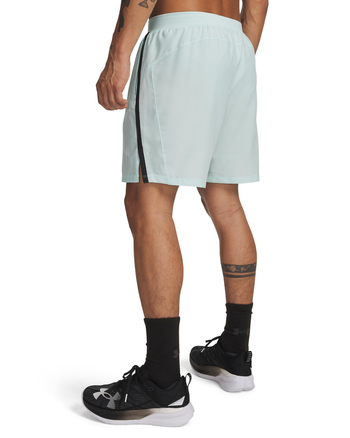 UA LAUNCH 7'' SHORTS - מנטה / שחור / רפלקטיבי - 703