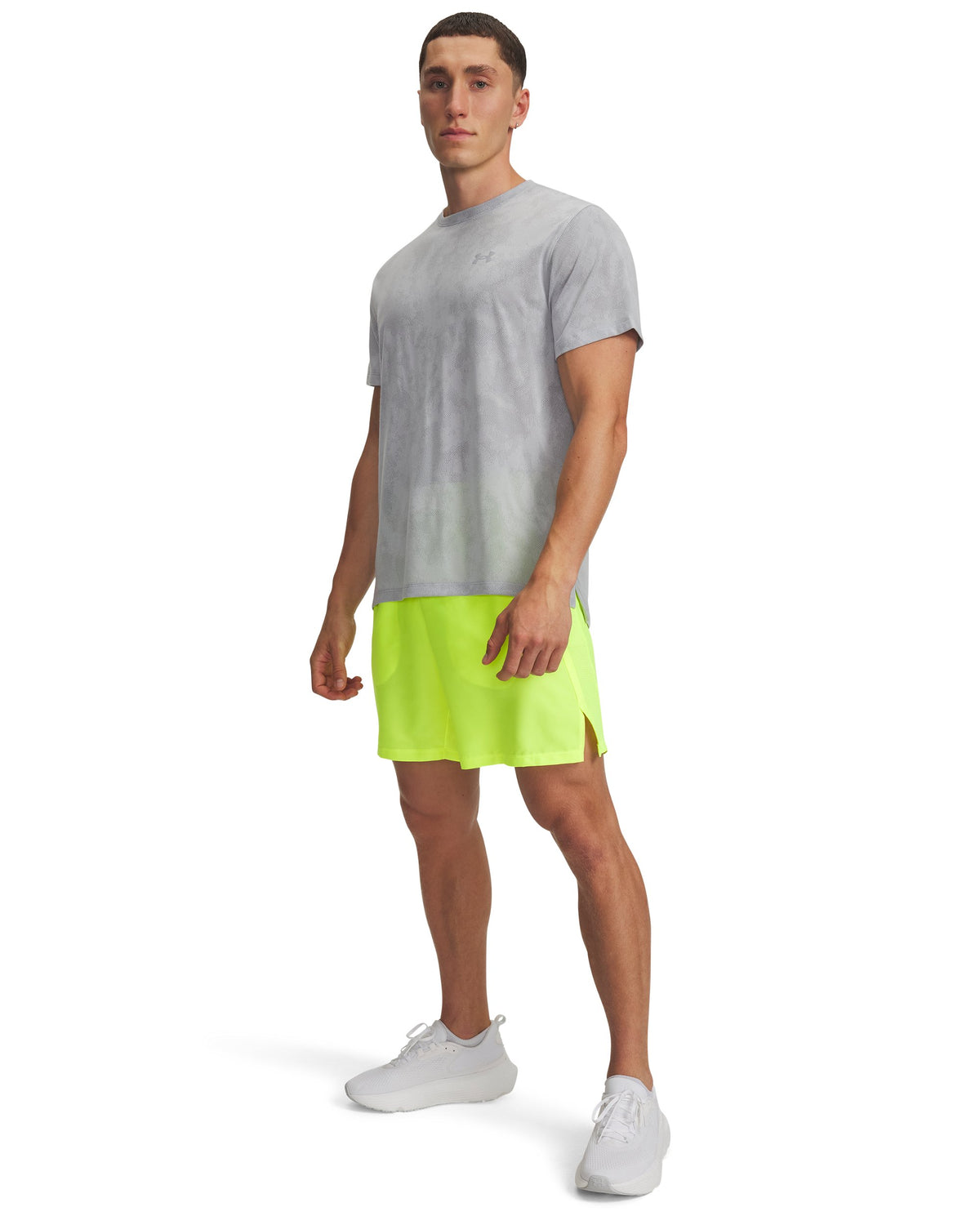UA LAUNCH 7'' SHORTS - Yellow / Reflective - 731