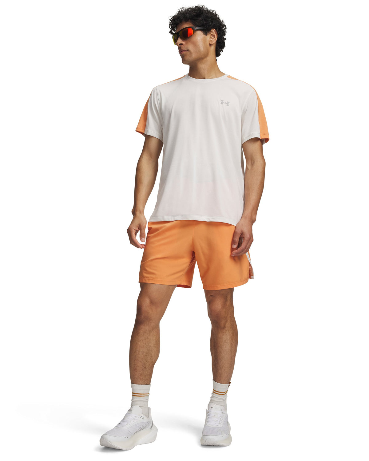 UA LAUNCH 7'' SHORTS - Orange / Reflective - 770