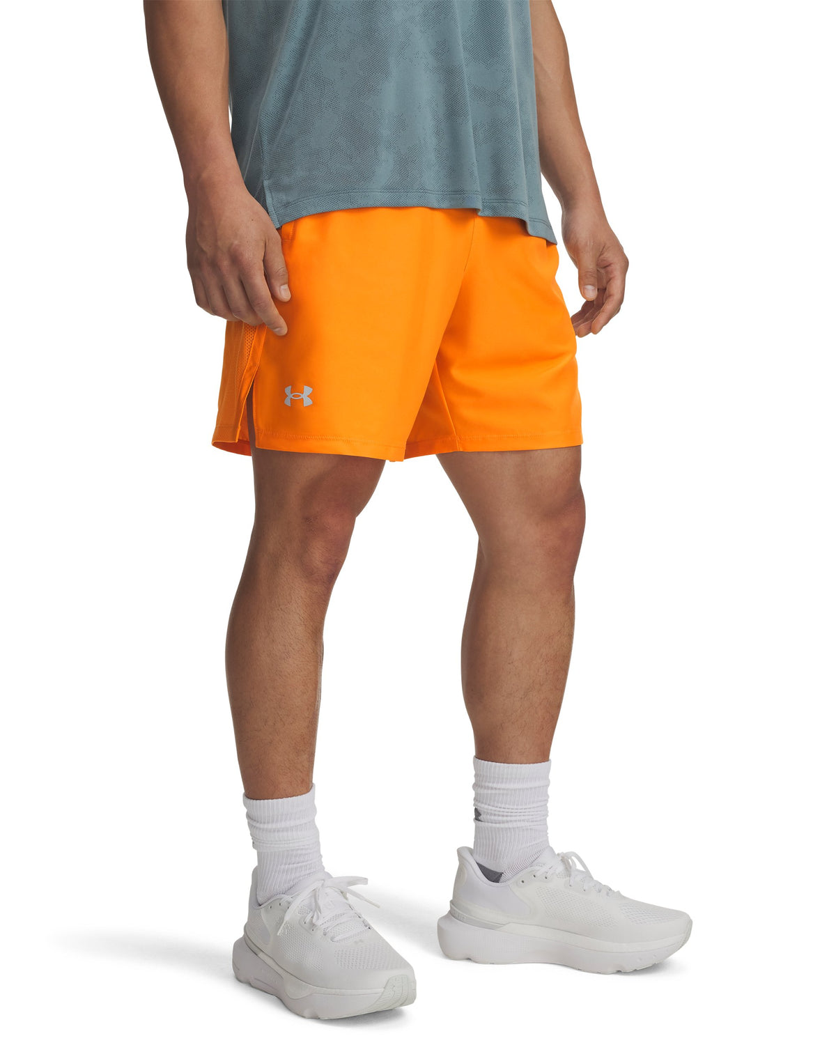 UA LAUNCH 7'' SHORTS - Orange / Reflective - 793