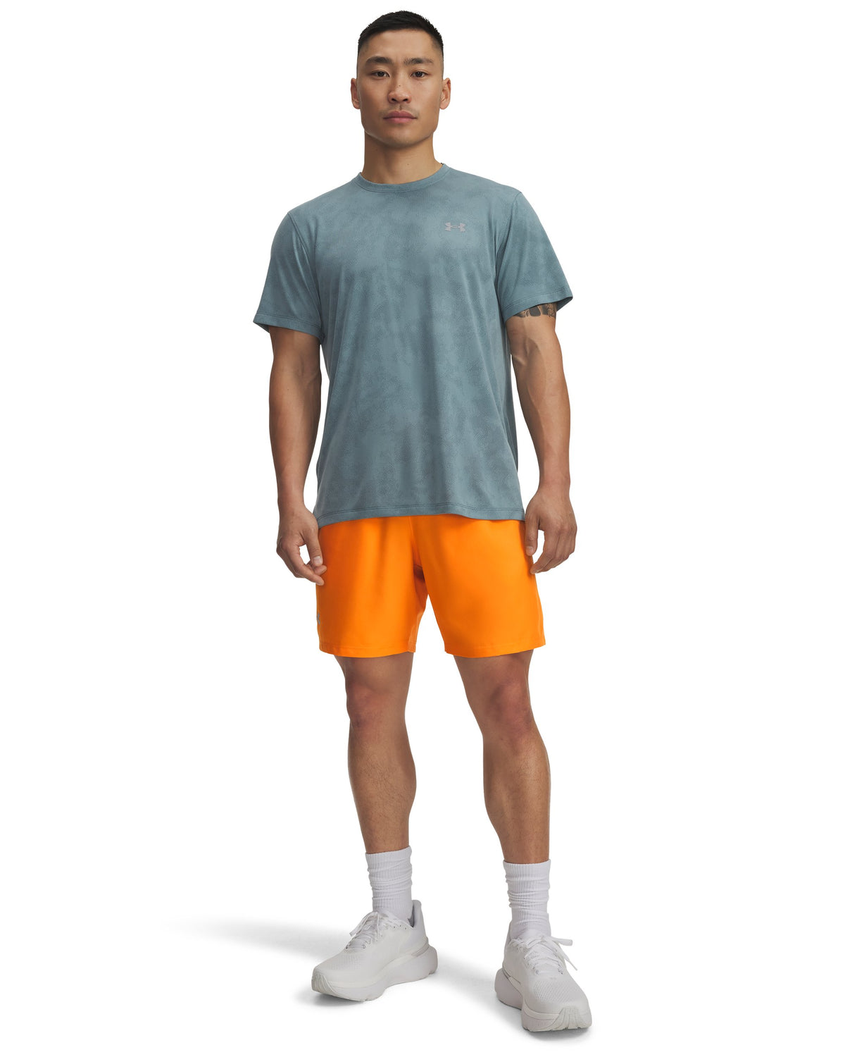 UA LAUNCH 7'' SHORTS - Orange / Reflective - 793