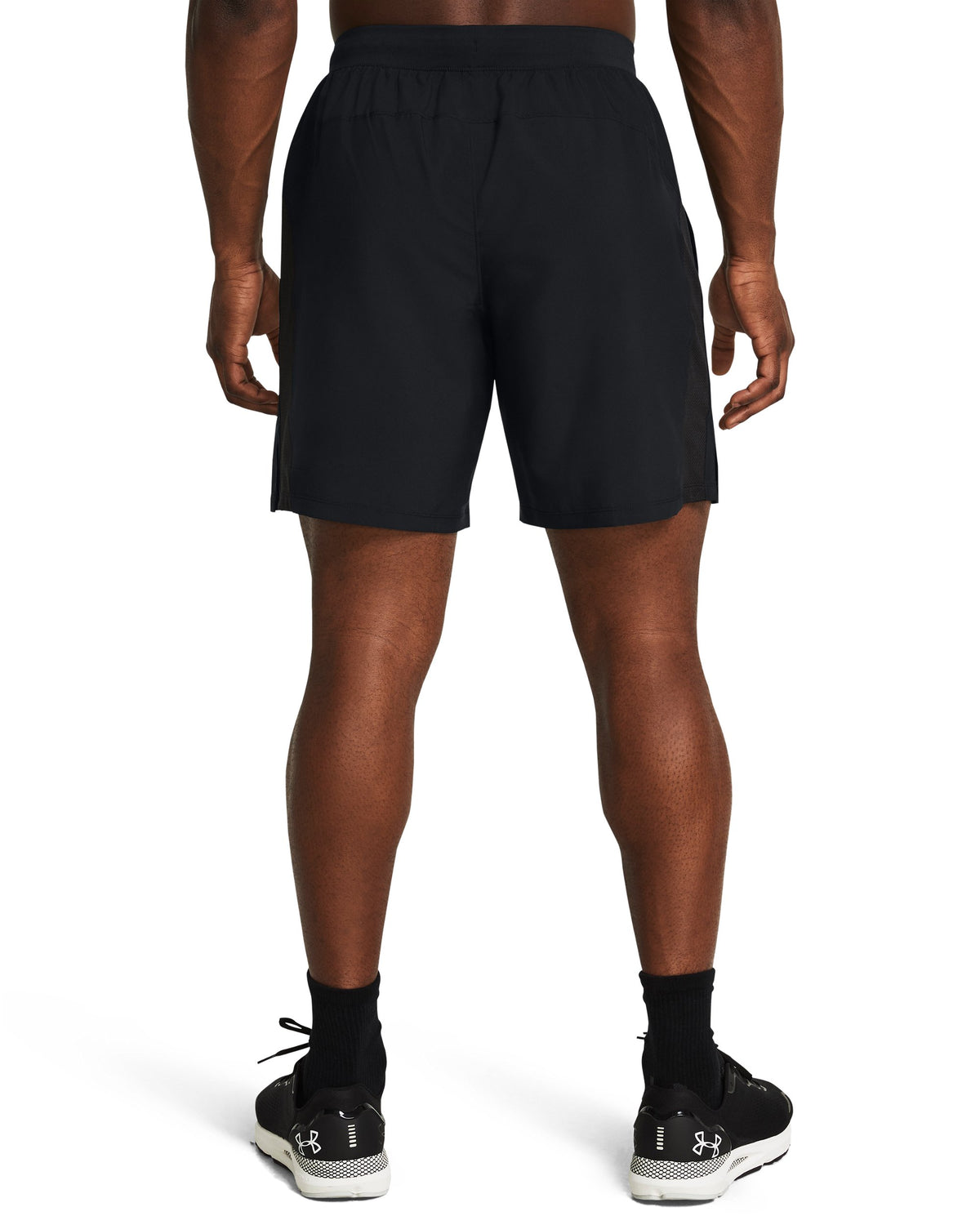 UA LAUNCH 7'' UNLINED SHORTS - Black / Reflective - 001