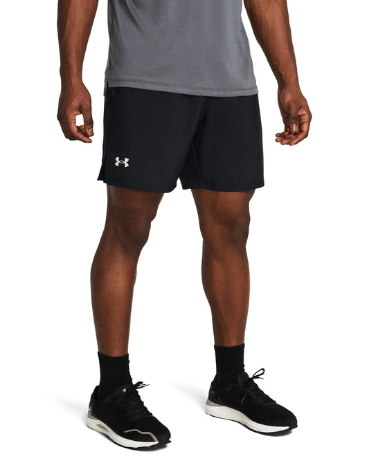 UA LAUNCH 7'' UNLINED SHORTS - Black / Reflective - 001