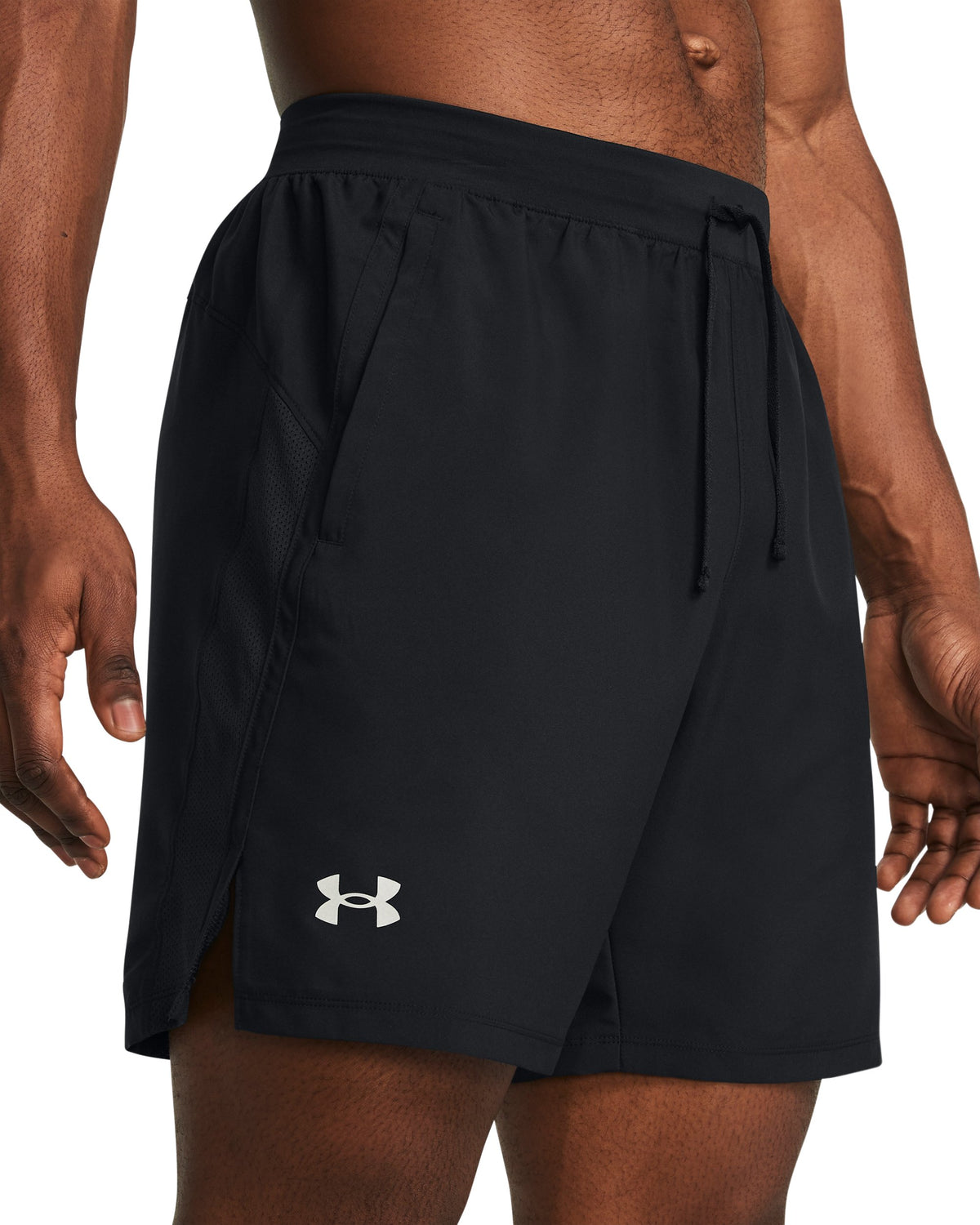 UA LAUNCH 7'' UNLINED SHORTS - Black / Reflective - 001