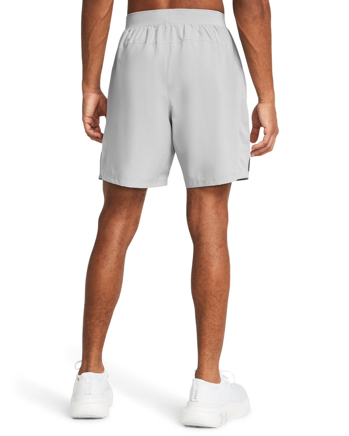 UA LAUNCH 7'' UNLINED SHORTS - Mod Gray / Mod Gray / White - 011