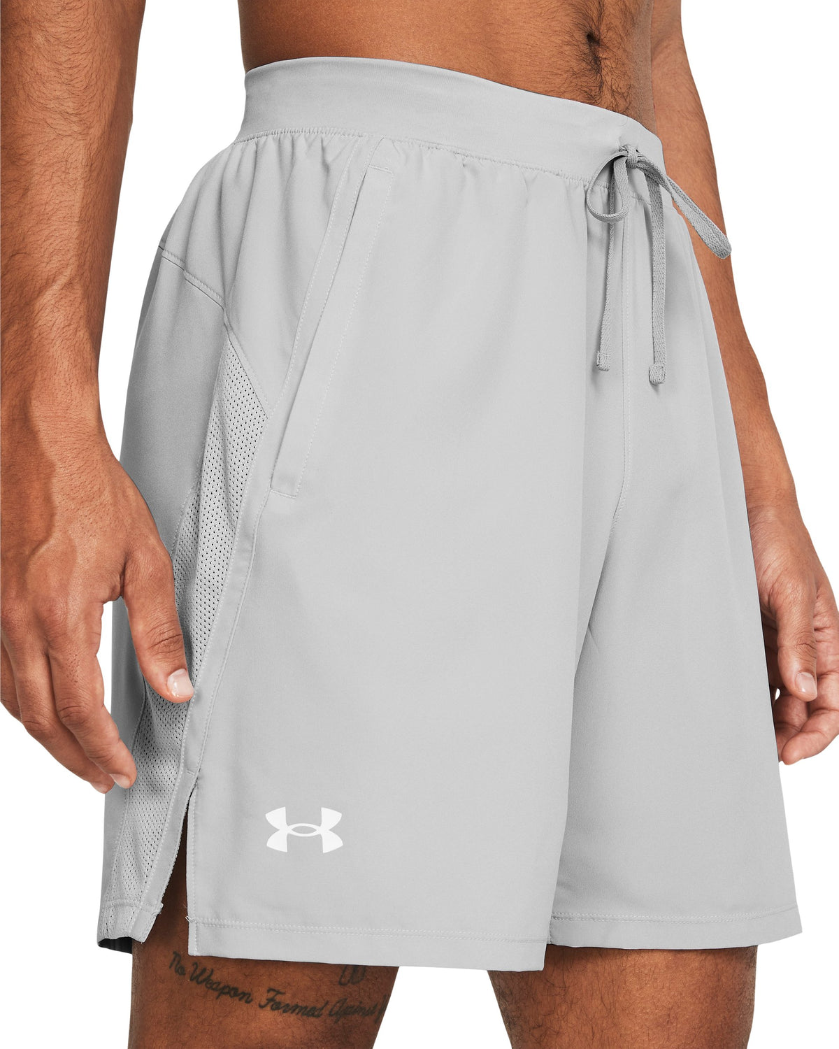 UA LAUNCH 7'' UNLINED SHORTS - Mod Gray / Mod Gray / White - 011