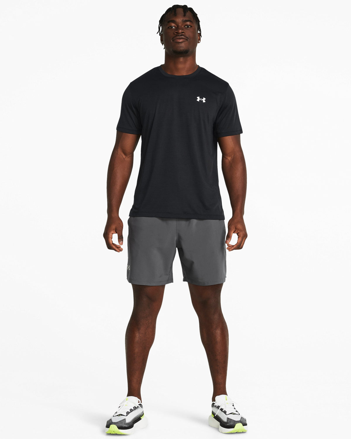 UA LAUNCH 7'' UNLINED SHORTS - Castlerock / Castlerock / Reflective - 025