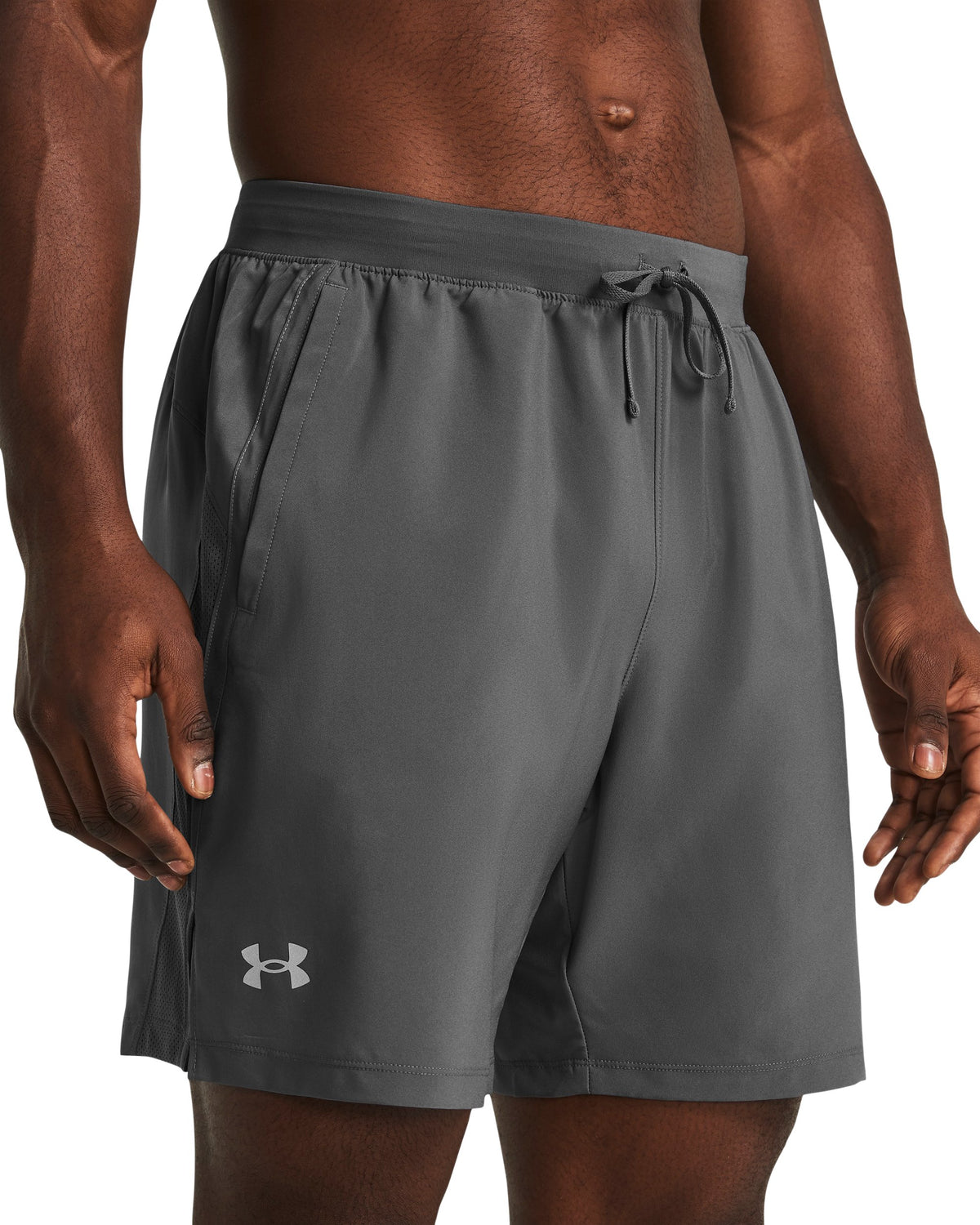UA LAUNCH 7'' UNLINED SHORTS - Castlerock / Castlerock / Reflective - 025