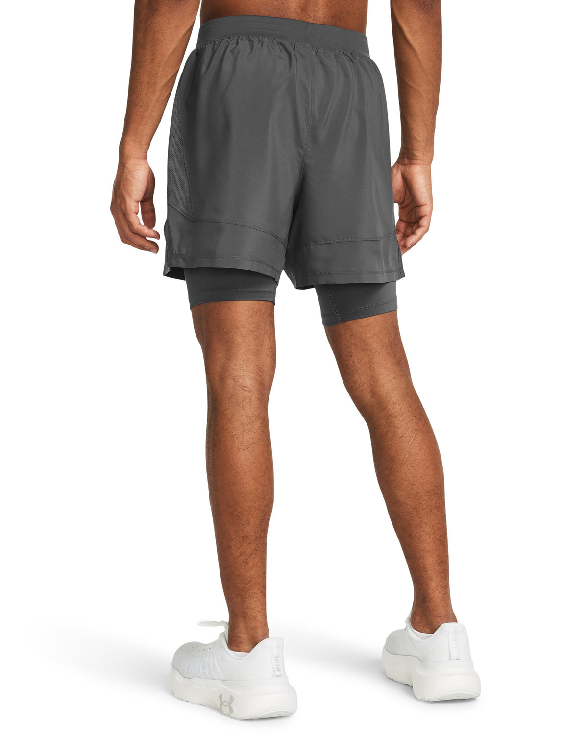 UA LAUNCH 5'' 2-IN-1 SHORTS - Castlerock / Castlerock / Reflective - 025
